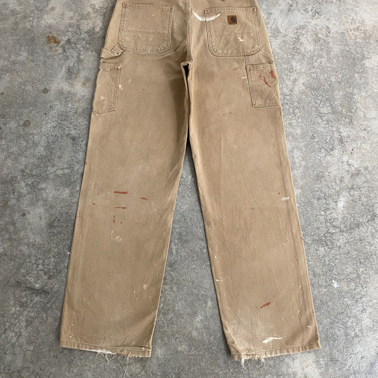 Carhartt Vintage Carhartt Faded Tan Splatter Painter Pants Size US 34 / EU 50 - 19 Thumbnail