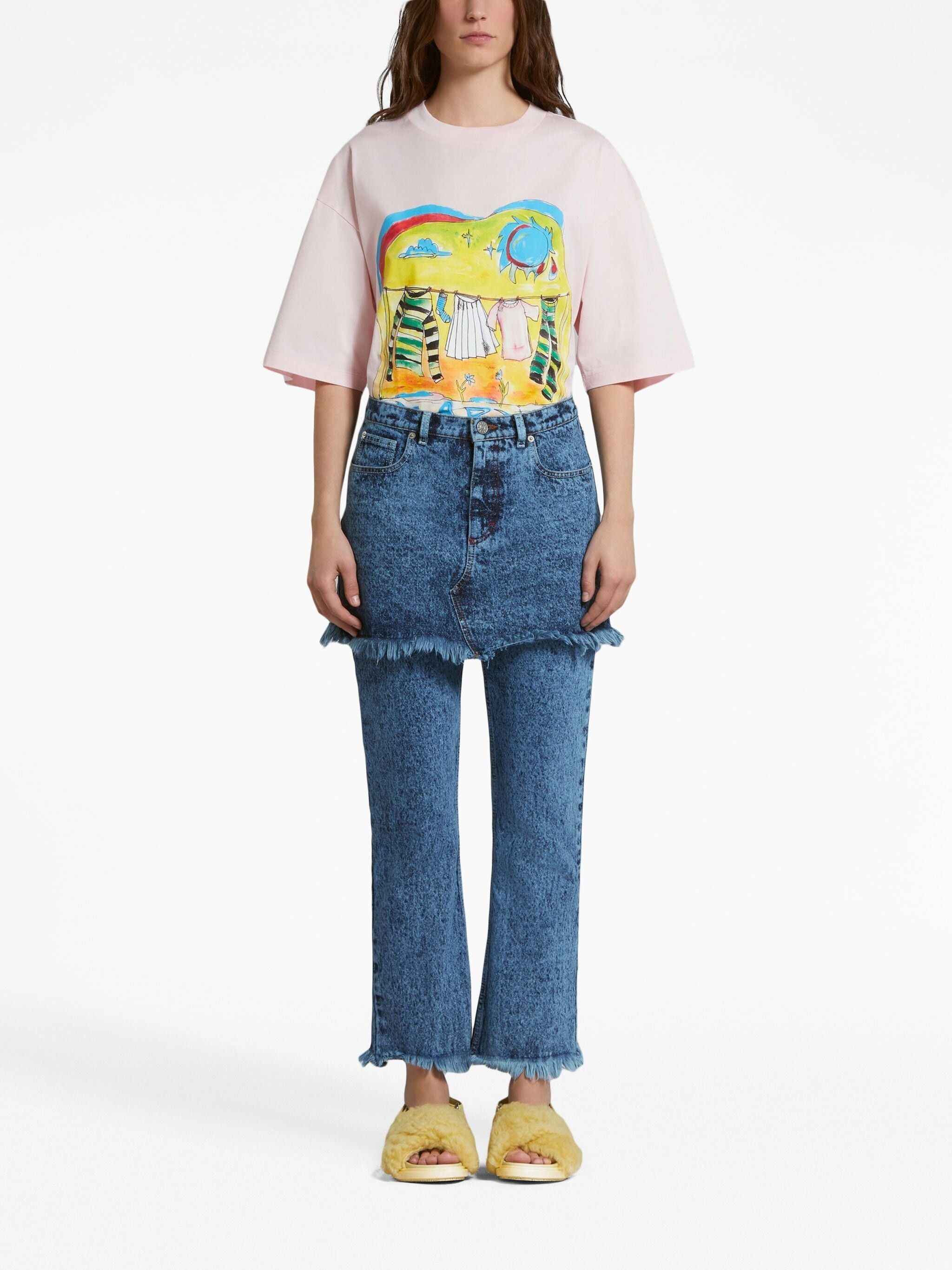Marni o1w1db10125 Pants in Denim Size 32" / US 10 / IT 46 - 2 Thumbnail