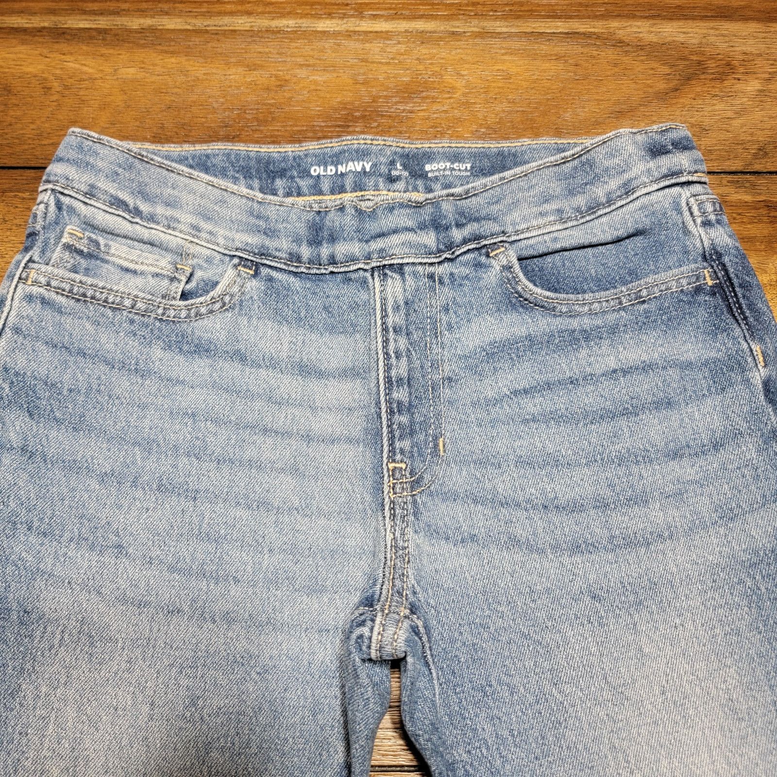 Old Navy Old Navy Girls Boot Cut Denim Pull On Jeans - Large (10-12) Size 26" / US 2 / IT 38 - 2 Thumbnail