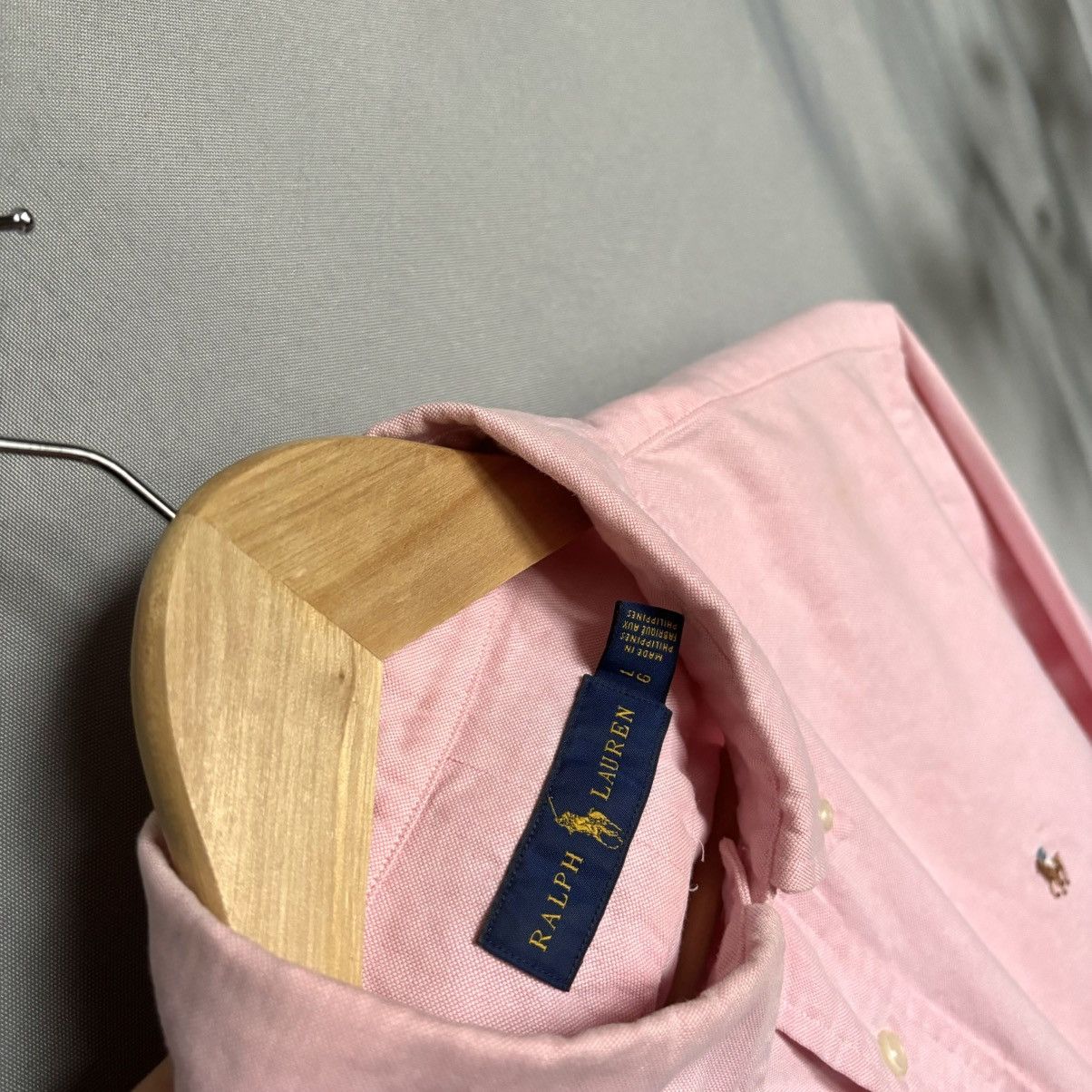 Polo Ralph Lauren Polo Ralph Lauren shirt button up pink large cotton Size US L / EU 52-54 / 3 - 5 Thumbnail