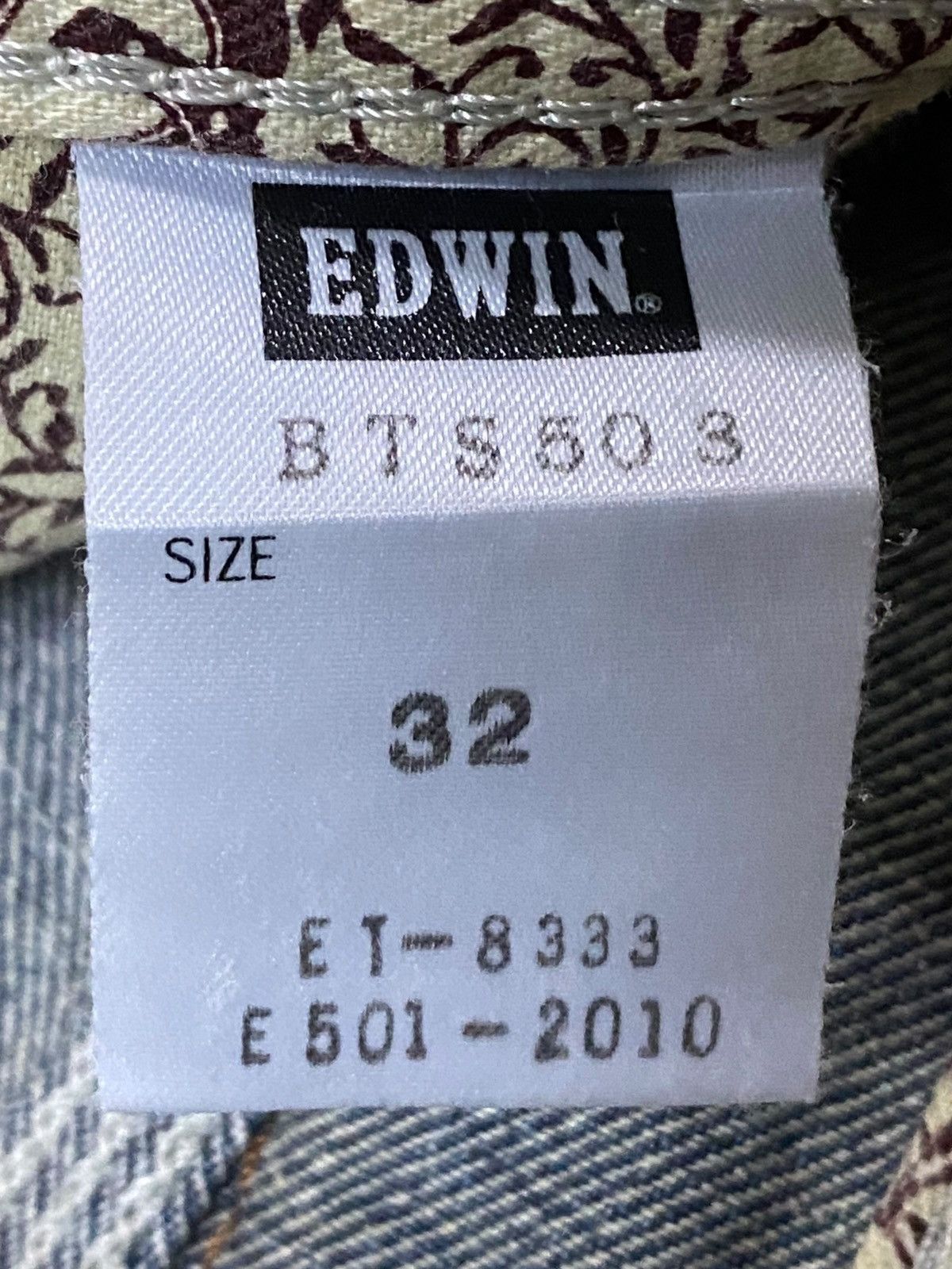 Edwin Vintage Japanese Brands Splatter Distressed Baggy Jeans Size US 35 - 24 Thumbnail