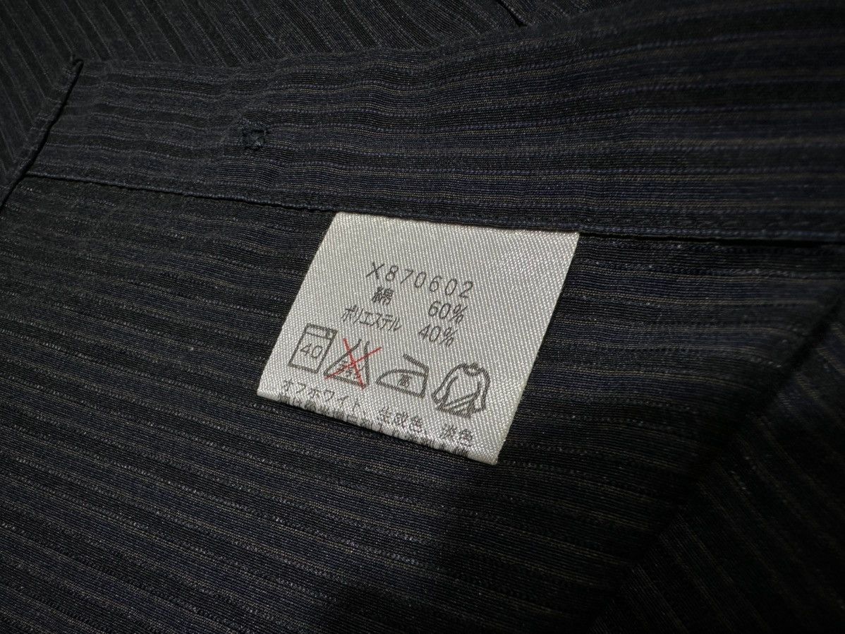 Yohji Yamamoto 🔥Vintage A.A.R Yohji Yamamoto Sheer Striped Shirt Ls Size US L / EU 52-54 / 3 - 8 Thumbnail