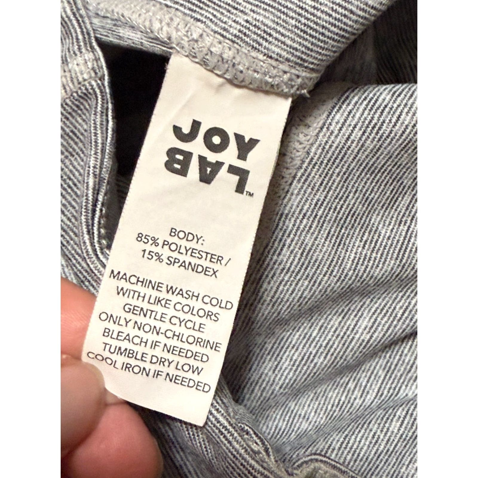 Vintage JoyLab Pants Women's Small Petite Gray Pull On Leggings Skinny High Rise Athletic Casual Yoga Slim | S | Regular | Inseam 24.5 in Size 28" / US 6 / IT 42 - 5 Thumbnail