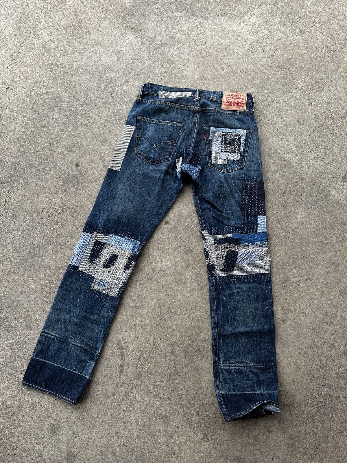 Levi's Levi’s 501 - Sashiko/Boro Patchwork Denim Size US 30 / EU 46 - 6 Thumbnail