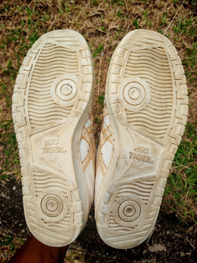 Asics Vintage ASICS Tiger Progold High Top White Gold Size US 9 / EU 42 - 7 Thumbnail