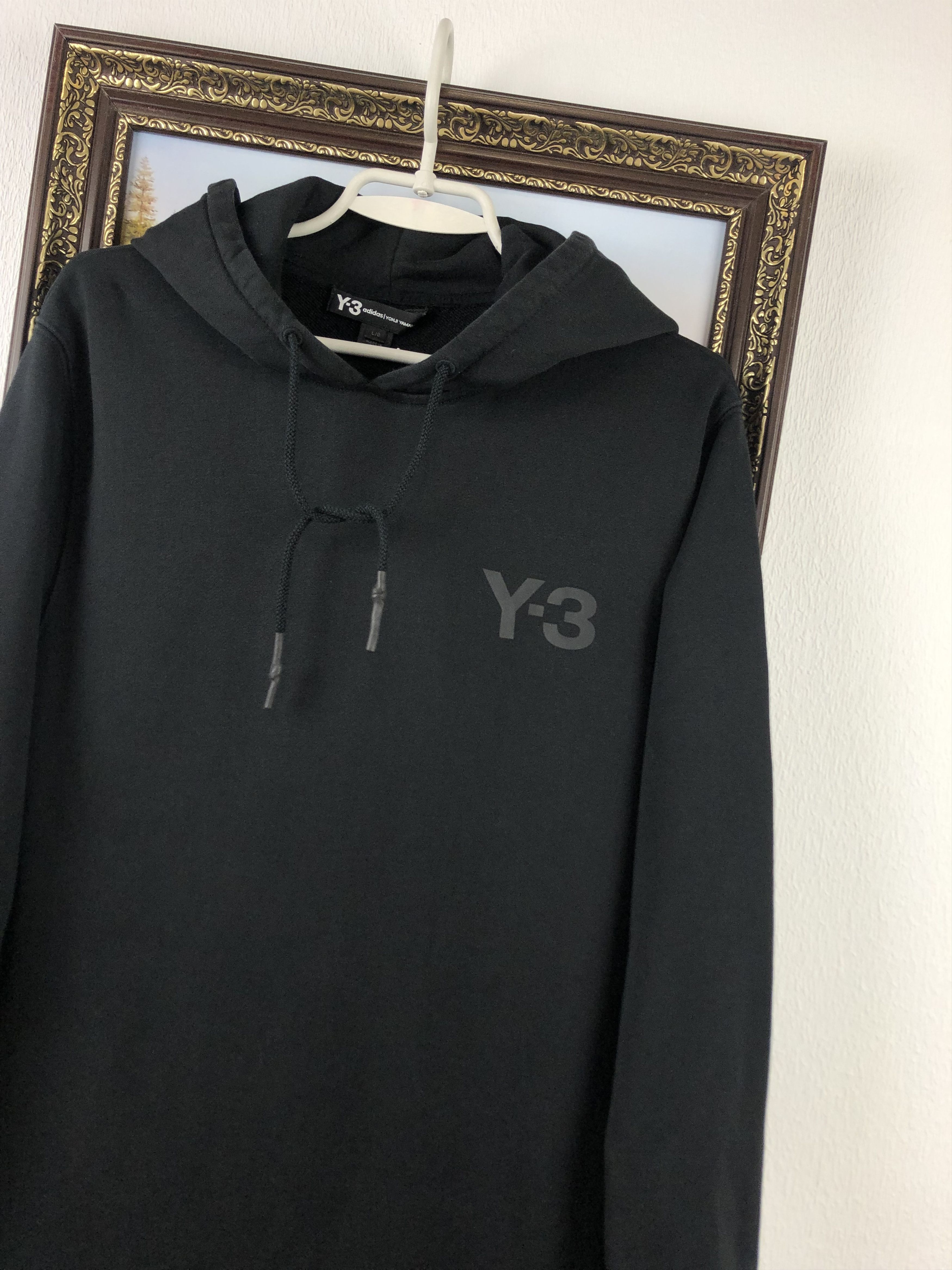 Adidas × Yohji Yamamoto Y-3 Adidas YOHJI YAMAMOTO Men's Black Hoodie Classic Jacket Size US L / EU 52-54 / 3 - 4 Thumbnail