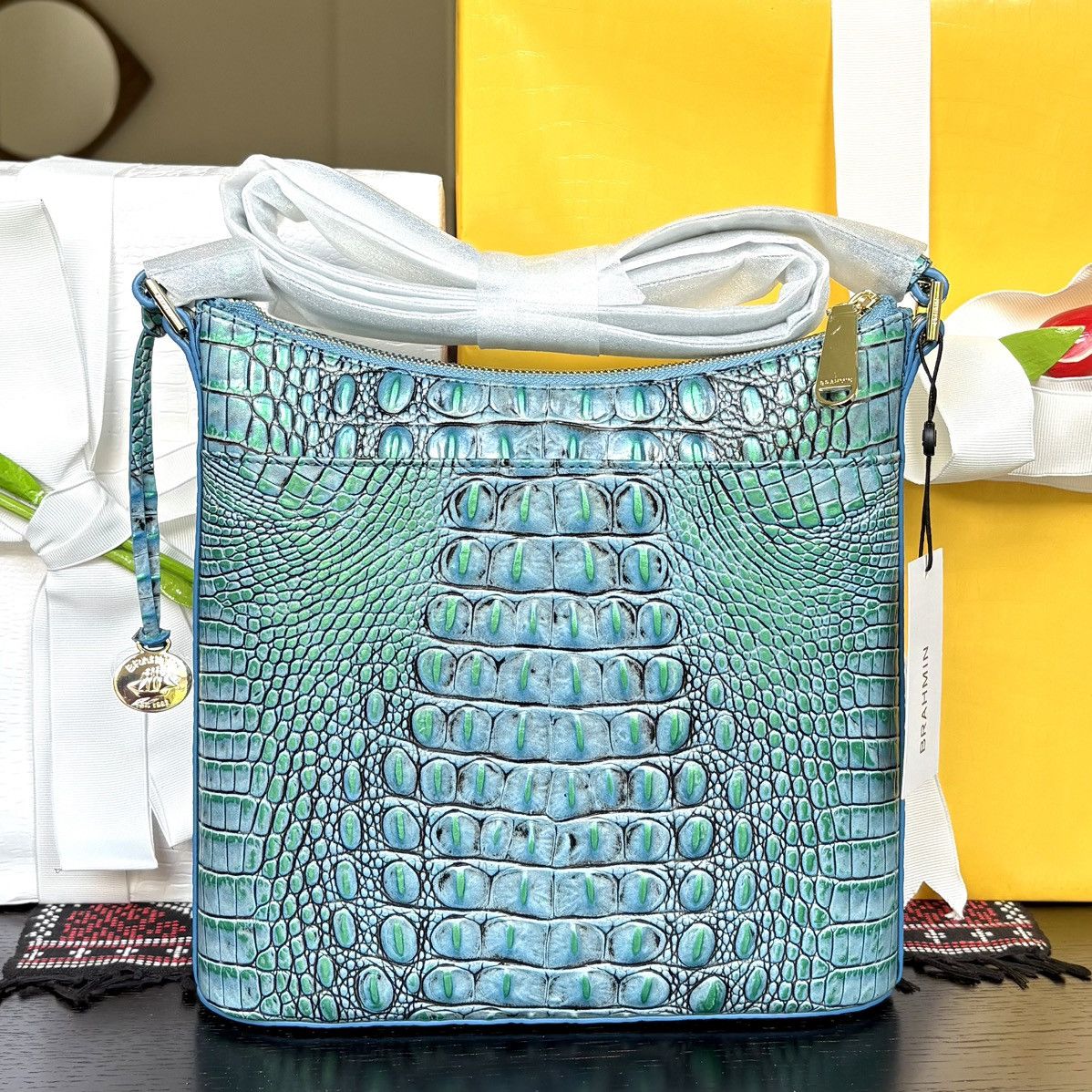 Brahmin Katie Crossbody Bag in Blue, Women's
