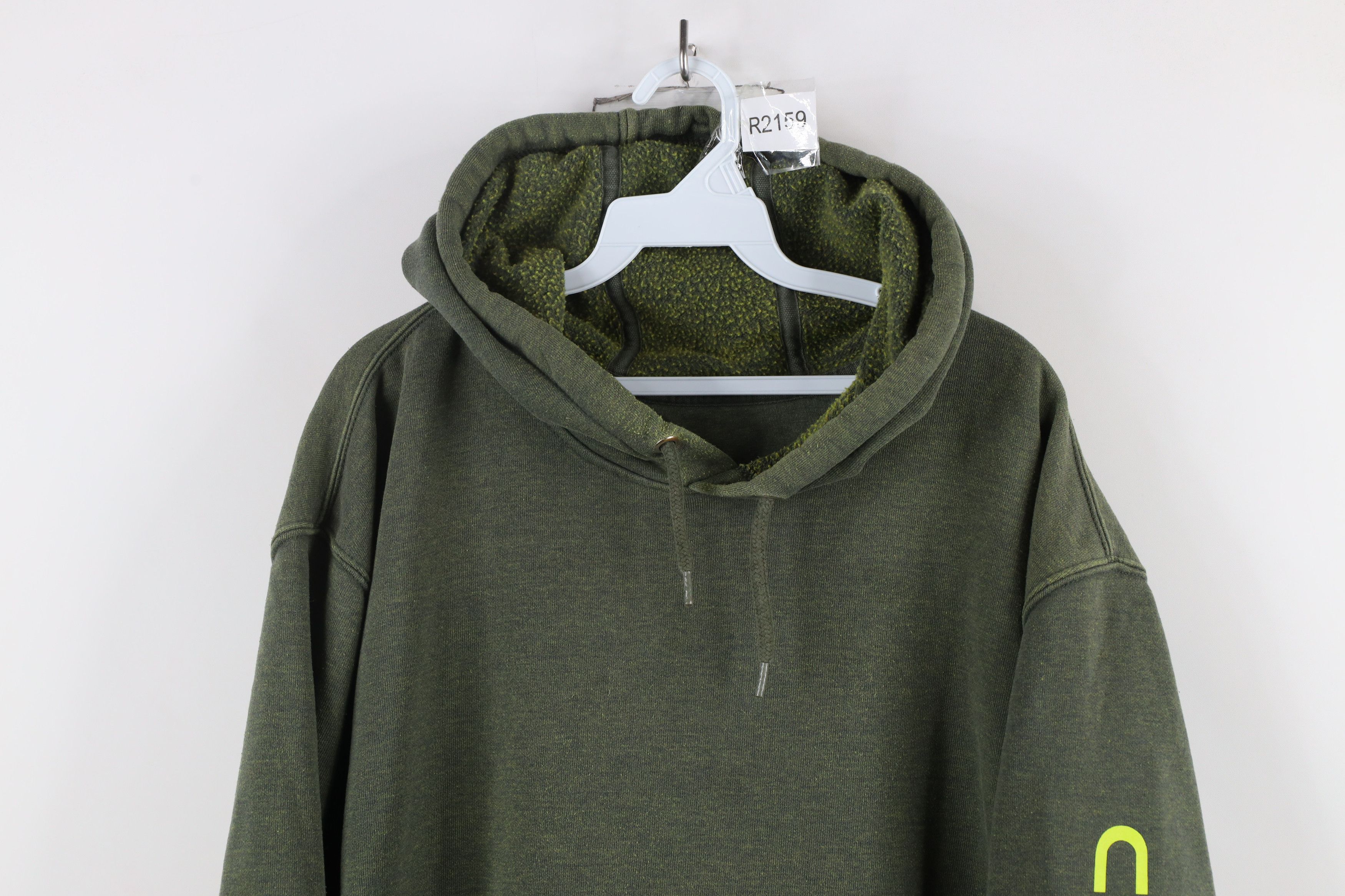 Carhartt × Vintage Vintage Carhartt Box Logo Hoodie Sweatshirt Heather Green Size US XXL / EU 58 / 5 - 2 Thumbnail