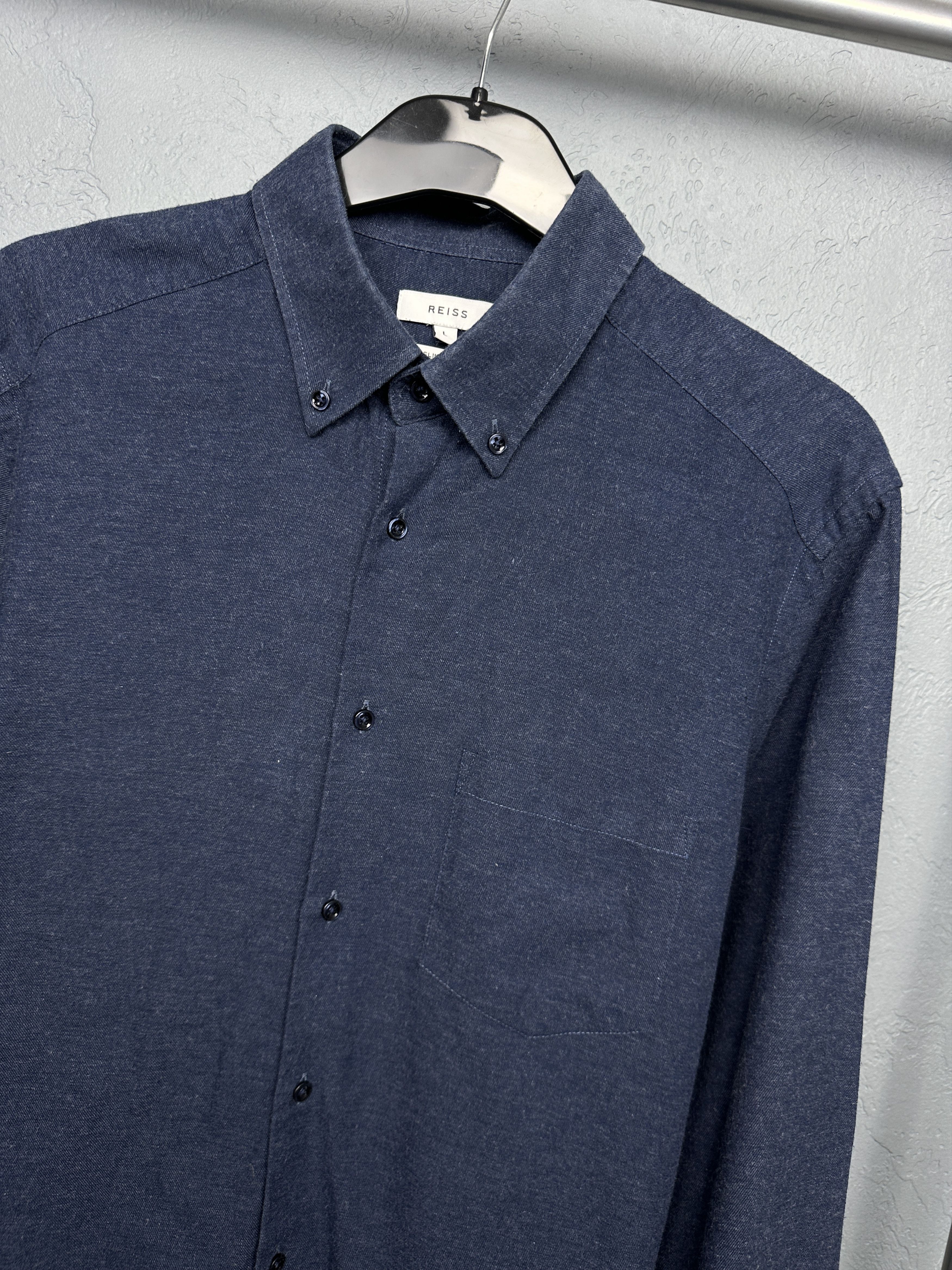 Reiss Reiss Mens Long Sleeve Shirt Slim Fit Size US L / EU 52-54 / 3 - 2 Thumbnail