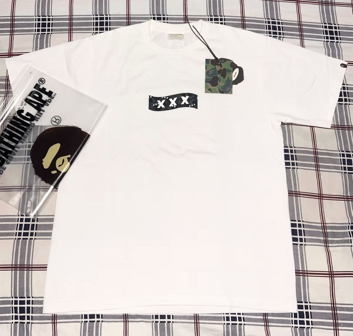 Bape BAPE x God Selection White Tee Size US L / EU 52-54 / 3 - 1 Thumbnail