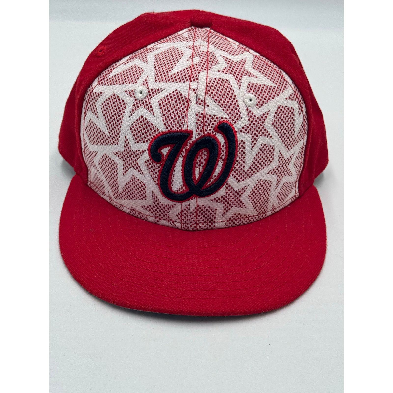 New Era Washington Nationals New Era 59FIFTY Hat Red Stars 7 1/4 Size ONE SIZE - 2 Thumbnail