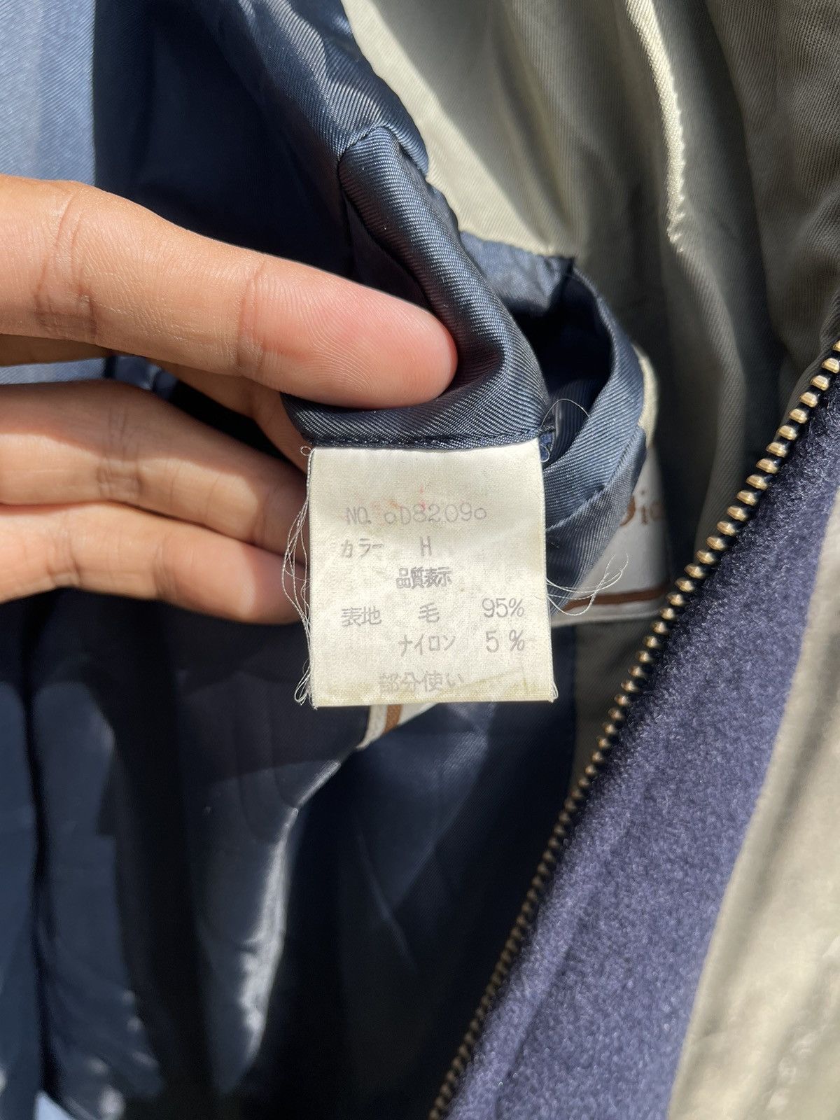 Christian Dior Monsieur Rare Vintage Christian Dior Sports Navy Wool Bomber Jacket Size US L / EU 52-54 / 3 - 24 Thumbnail