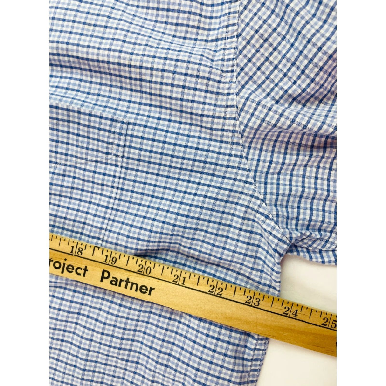 American Eagle Outfitters American Eagle Outfitters Shirt Mens Adult Large Blue Check Button-Up Long Sleeve Cotton Size US L / EU 52-54 / 3 - 4 Thumbnail