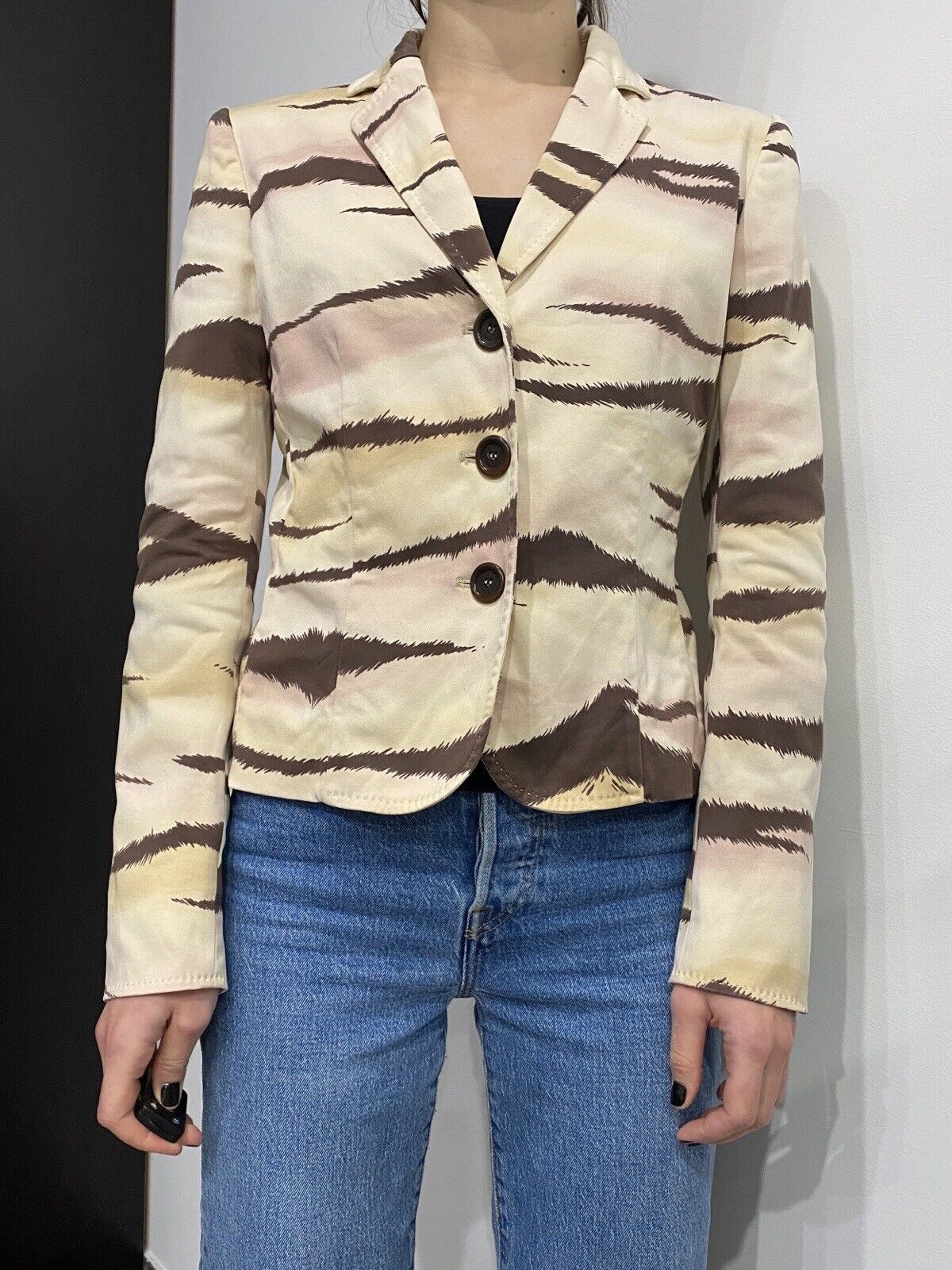 Moschino vintage 2000s Moschino Cheap and Chic Y2k Print Blazer Size S / US 4 / IT 40 - 1 Thumbnail