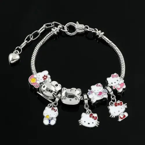 Jewelry × Vintage Kitty Charms Bracelet Size ONE SIZE - 1 Thumbnail