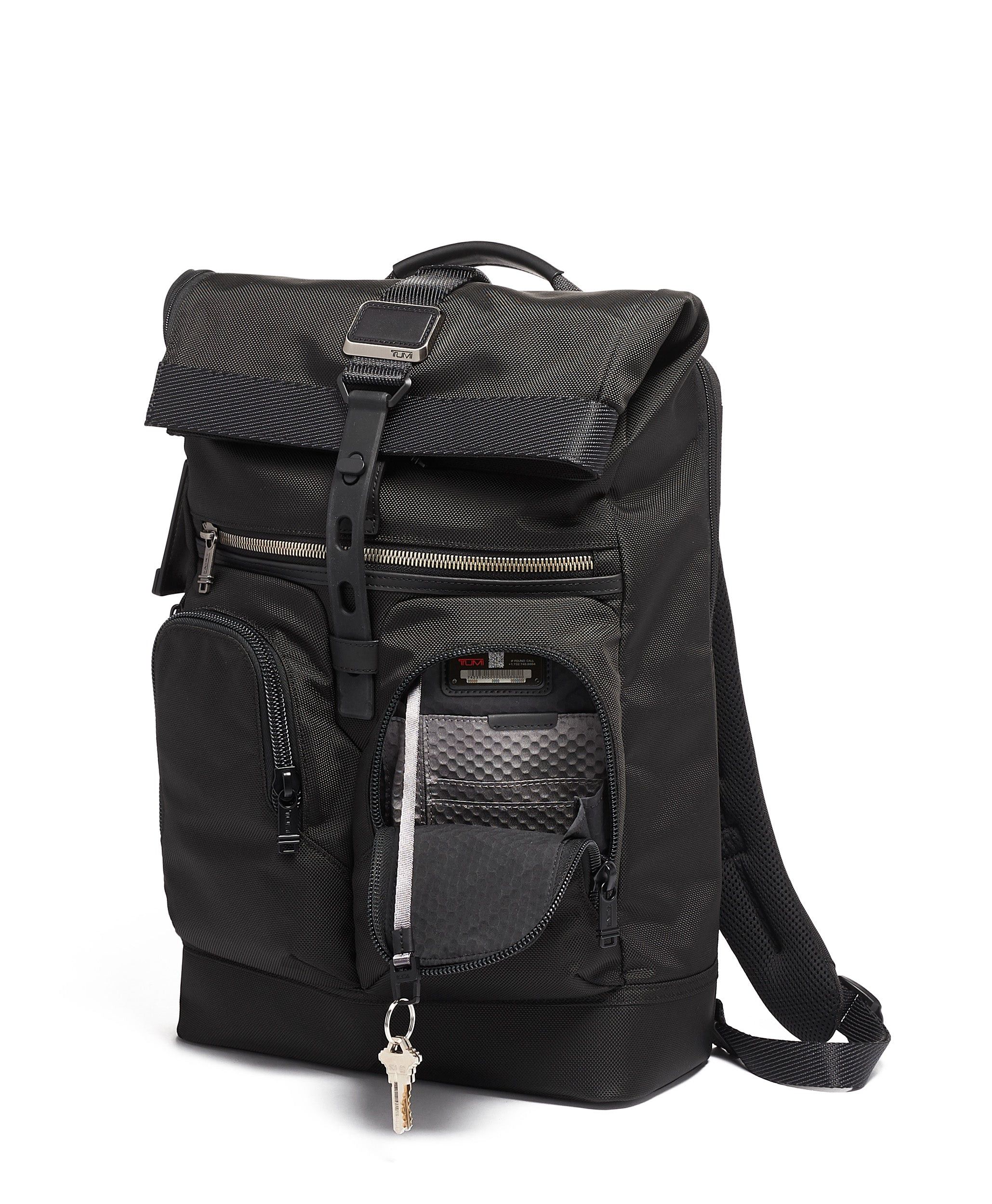 Tumi TUMI Alpha Bravo London Roll-Top Backpack Ballistic Nylon Size ONE SIZE - 8 Thumbnail