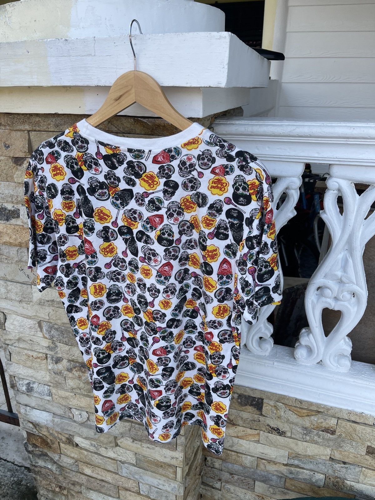 Vintage Last Drop🔥Chupa Chups Skull Lolipops Snack Promo Graphic Tee Size US M / EU 48-50 / 2 - 5 Thumbnail