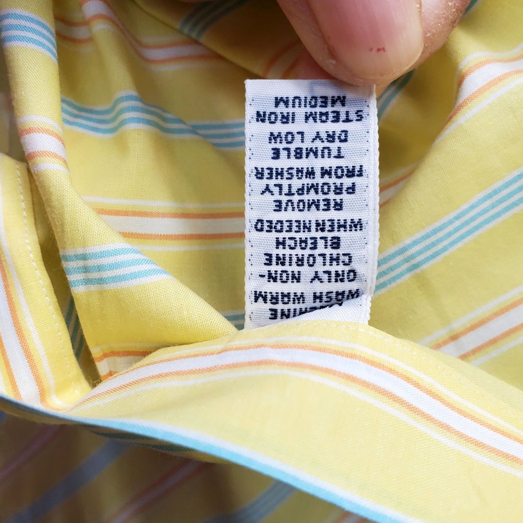 Ralph Lauren Ralph Lauren Dress Shirt Mens 16 Striped Classic Fit Collared Button-Down Shirt Mens Size 16 Multicolor Size 42R - 7 Thumbnail
