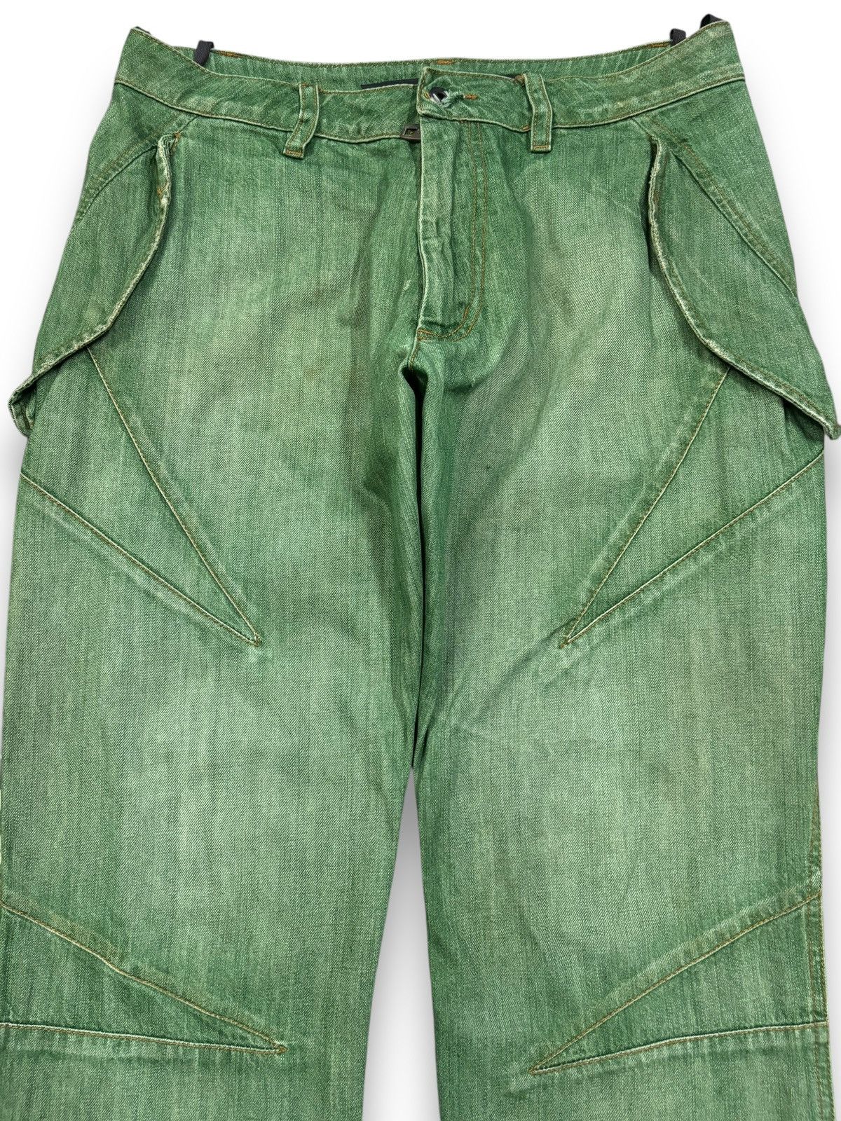 Issey Miyake Avant-Garde Griffin Studio Okinawa Faded Jeans Made in Italy Size US 31 - 3 Thumbnail