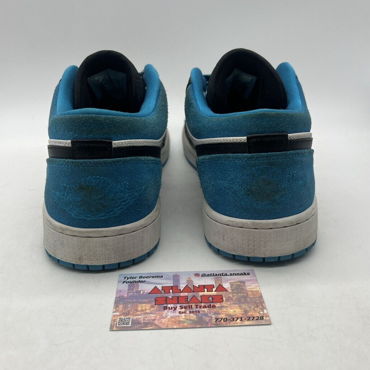 Nike Air Jordan 1 low laser blue Size US 12 / EU 45 - 3 Thumbnail