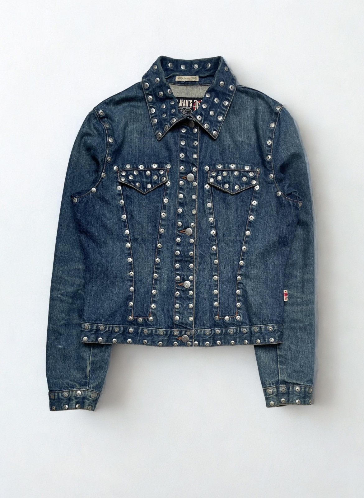 Jean Paul Gaultier 2000s JPG Jeans studded denim jacket Size M / US 6-8 / IT 42-44 - 2 Thumbnail