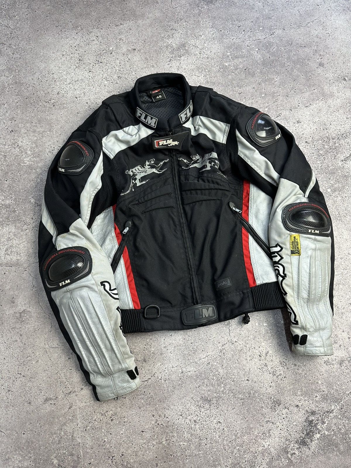 Japanese Brand × Vintage Vintage Polo FLM Motorcycle Jacket Archival Y2K Racing Size US S / EU 44-46 / 1 - 4 Thumbnail