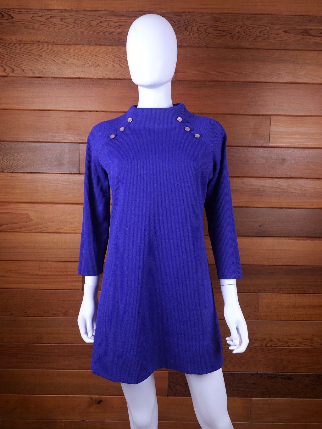 Vintage 1960's Mod Vintage Mini Shift Dress Size M / US 6-8 / IT 42-44 - 1 Thumbnail