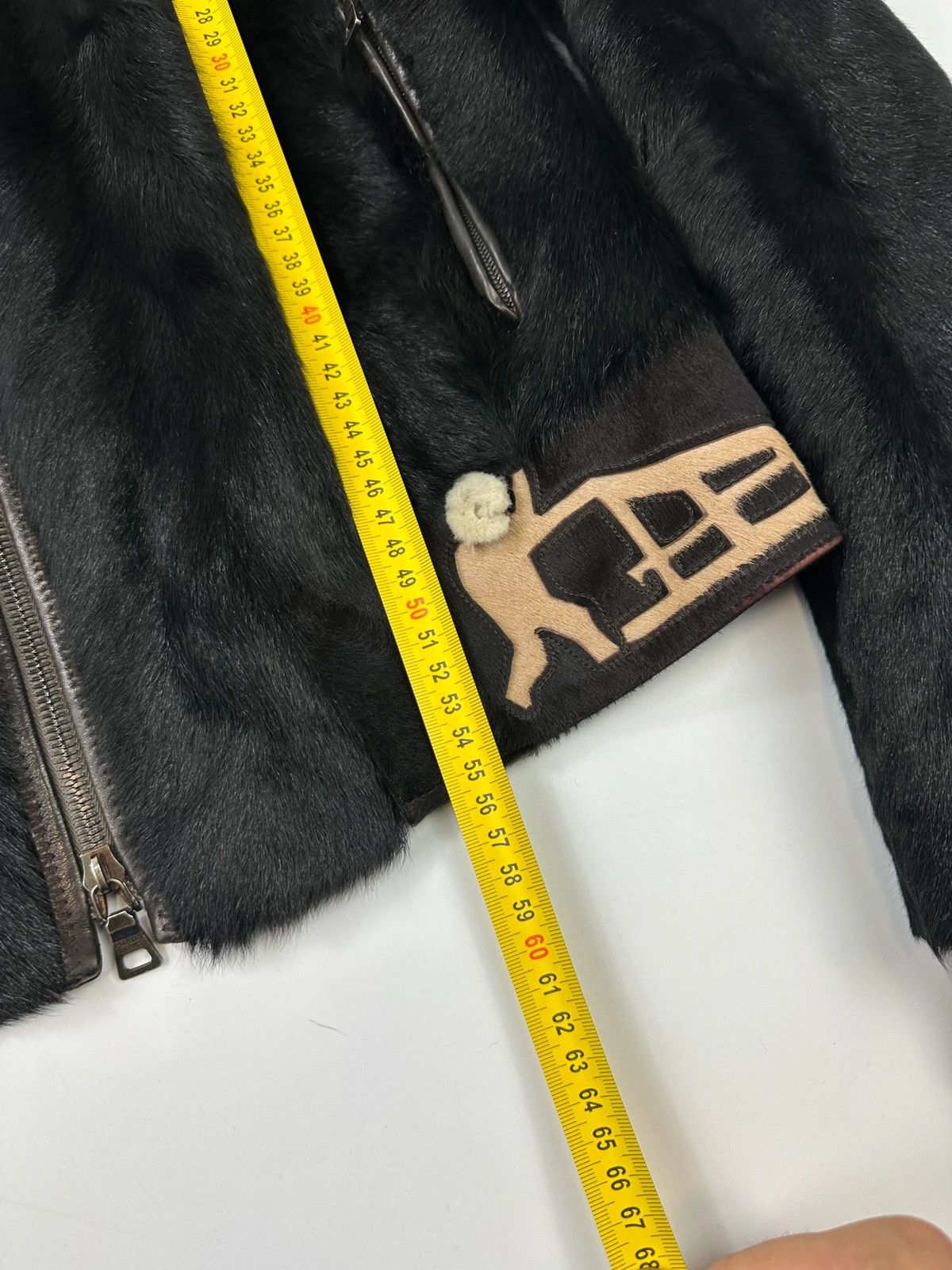 Prada Prada Sport FW01-05 Black Calf & Fox Fur Leather Jacket Size M / US 6-8 / IT 42-44 - 18 Thumbnail