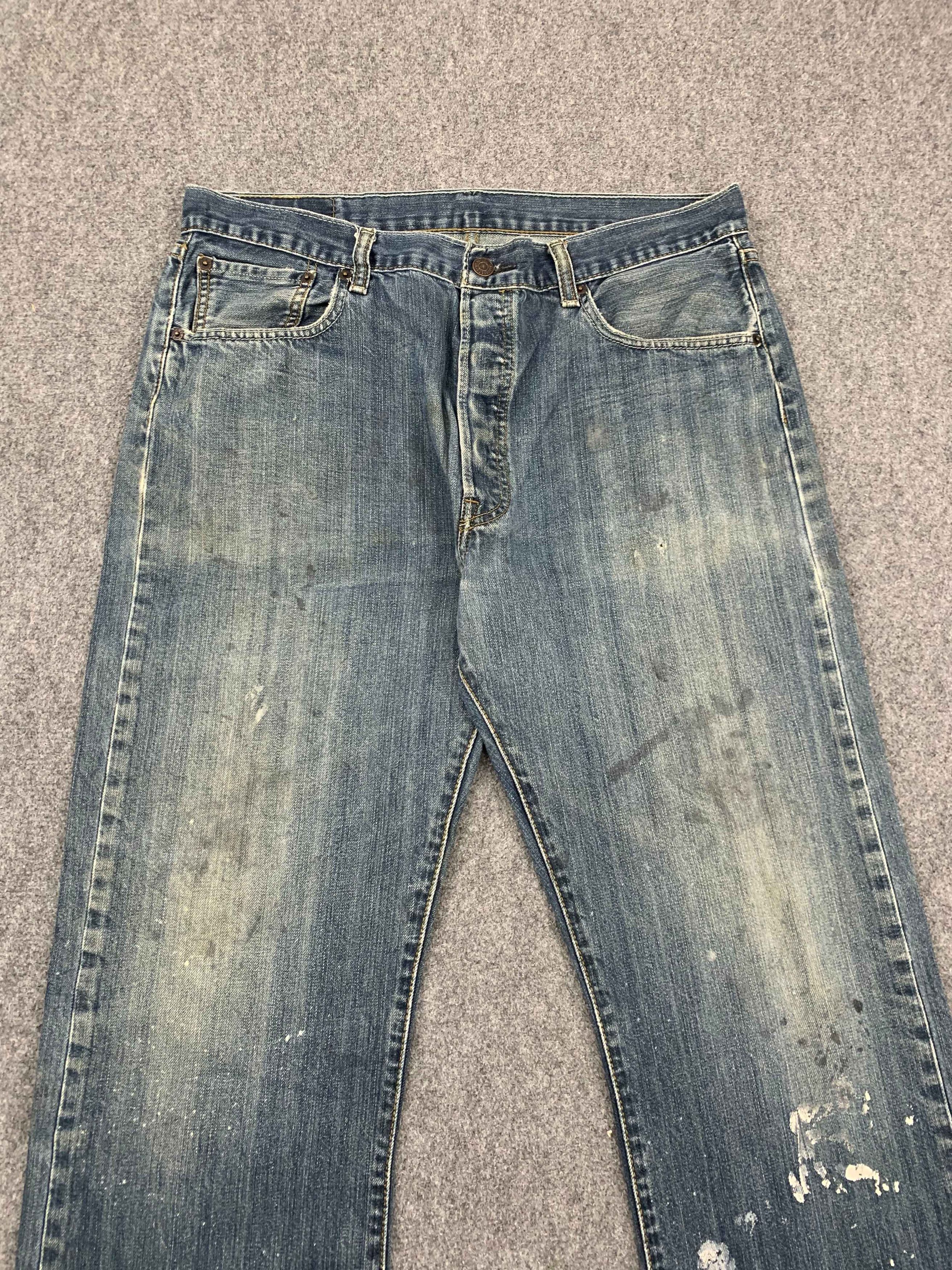 Levi's × Vintage Vintage Levis 501 Faded Blue Jeans Size US 34 / EU 50 - 2 Thumbnail