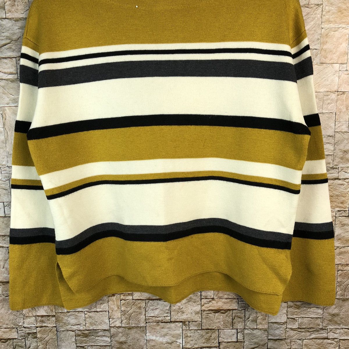 Global Work × Solid & Striped Global Work Brown Stripe Knitwear #A1191 Size M / US 6-8 / IT 42-44 - 6 Thumbnail