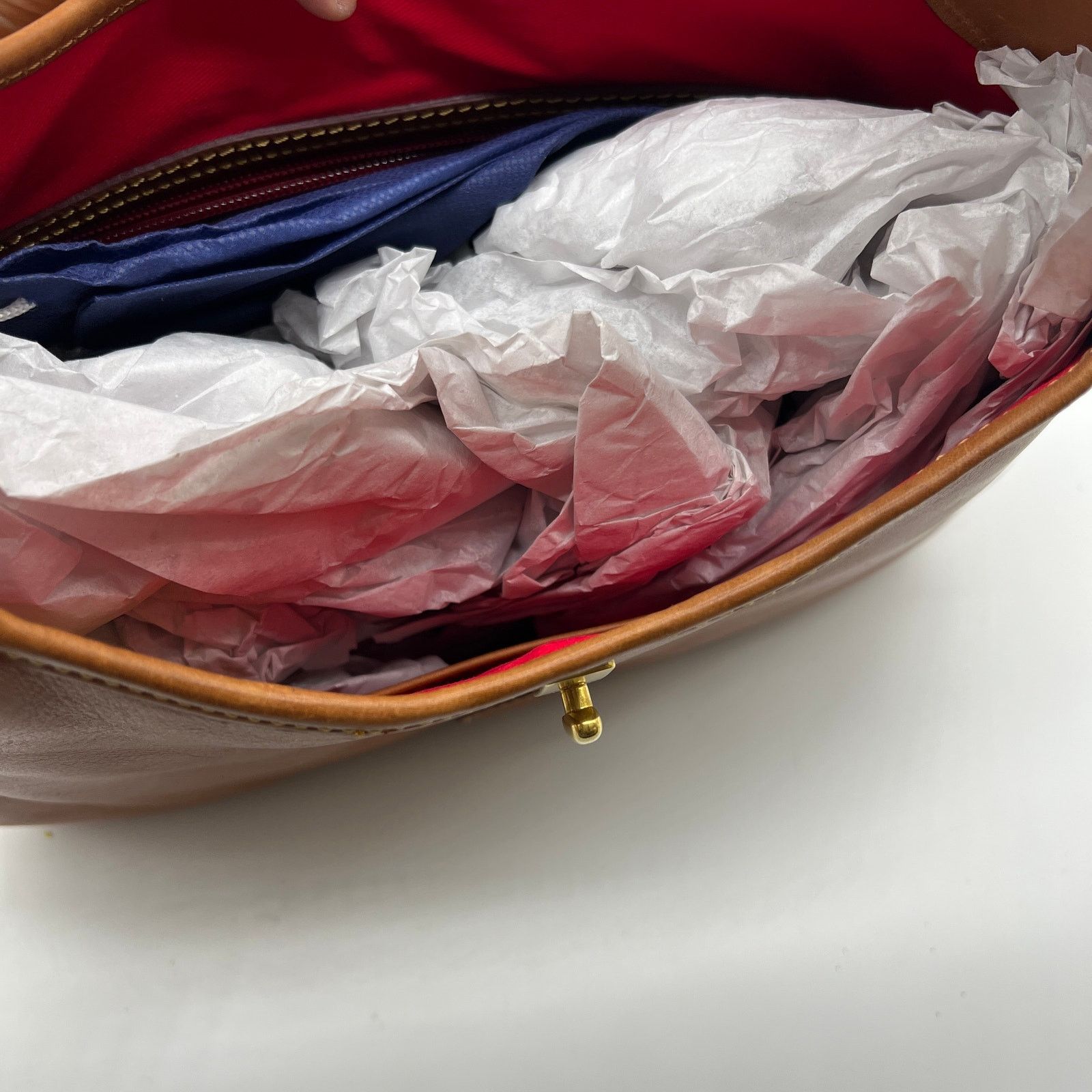 Dooney & Bourke Dooney & Bourke Florentine Leather Crescent Hobo Brown Size ONE SIZE - 14 Thumbnail