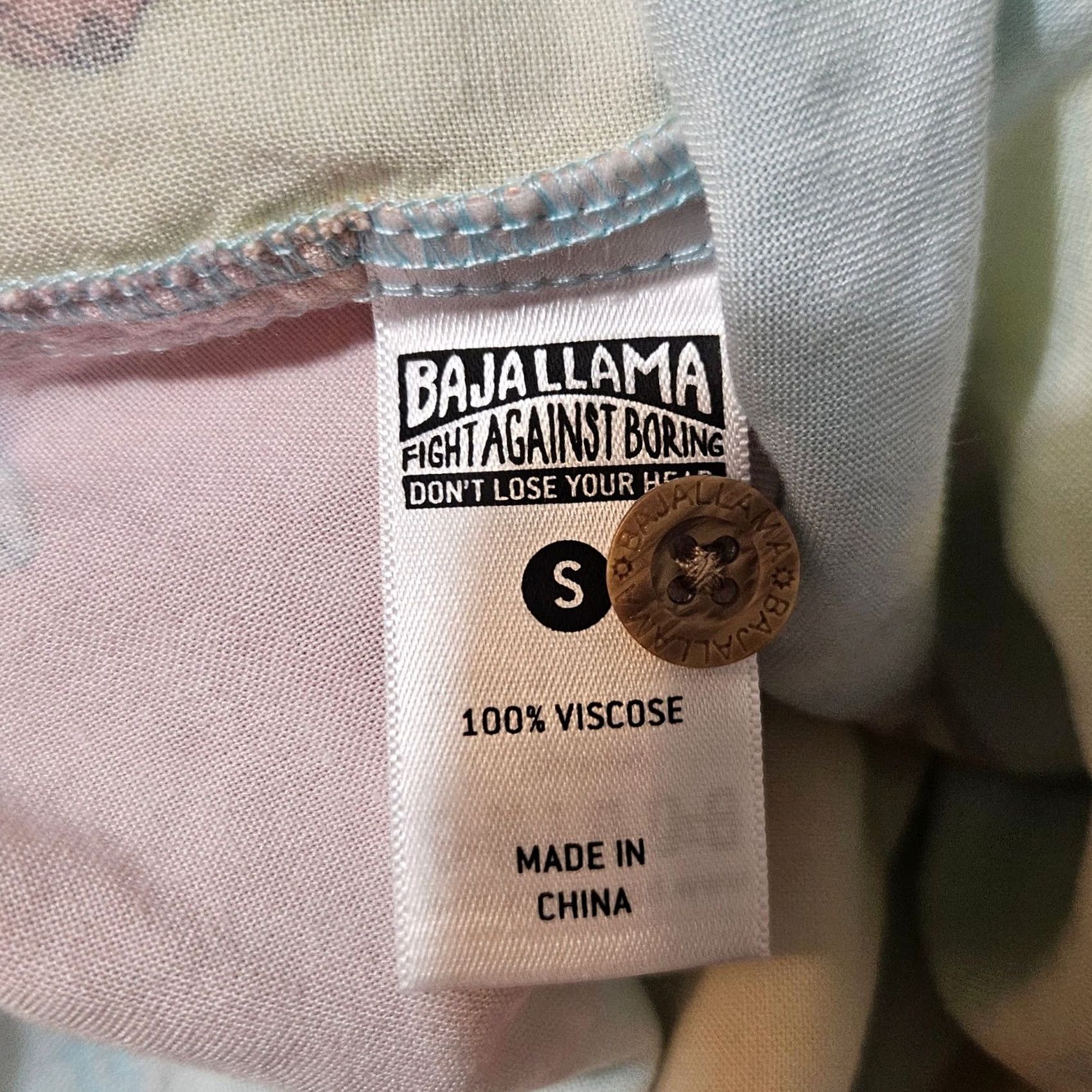 Vintage Baja Llama Shirt Mens Small Summer Beach Geometric Bright Size US S / EU 44-46 / 1 - 6 Thumbnail