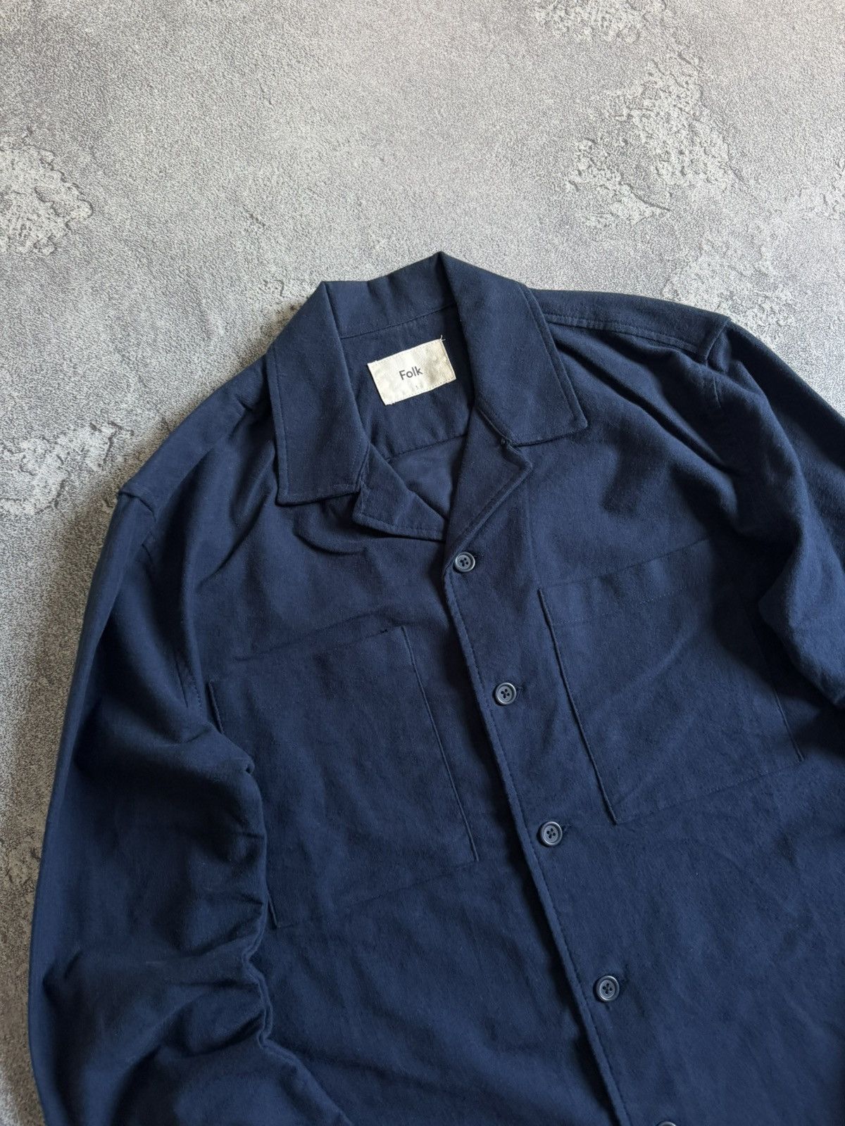 Folk Folk 3 button up overshirt long sleeve shirt light jacket Size US M / EU 48-50 / 2 - 2 Thumbnail