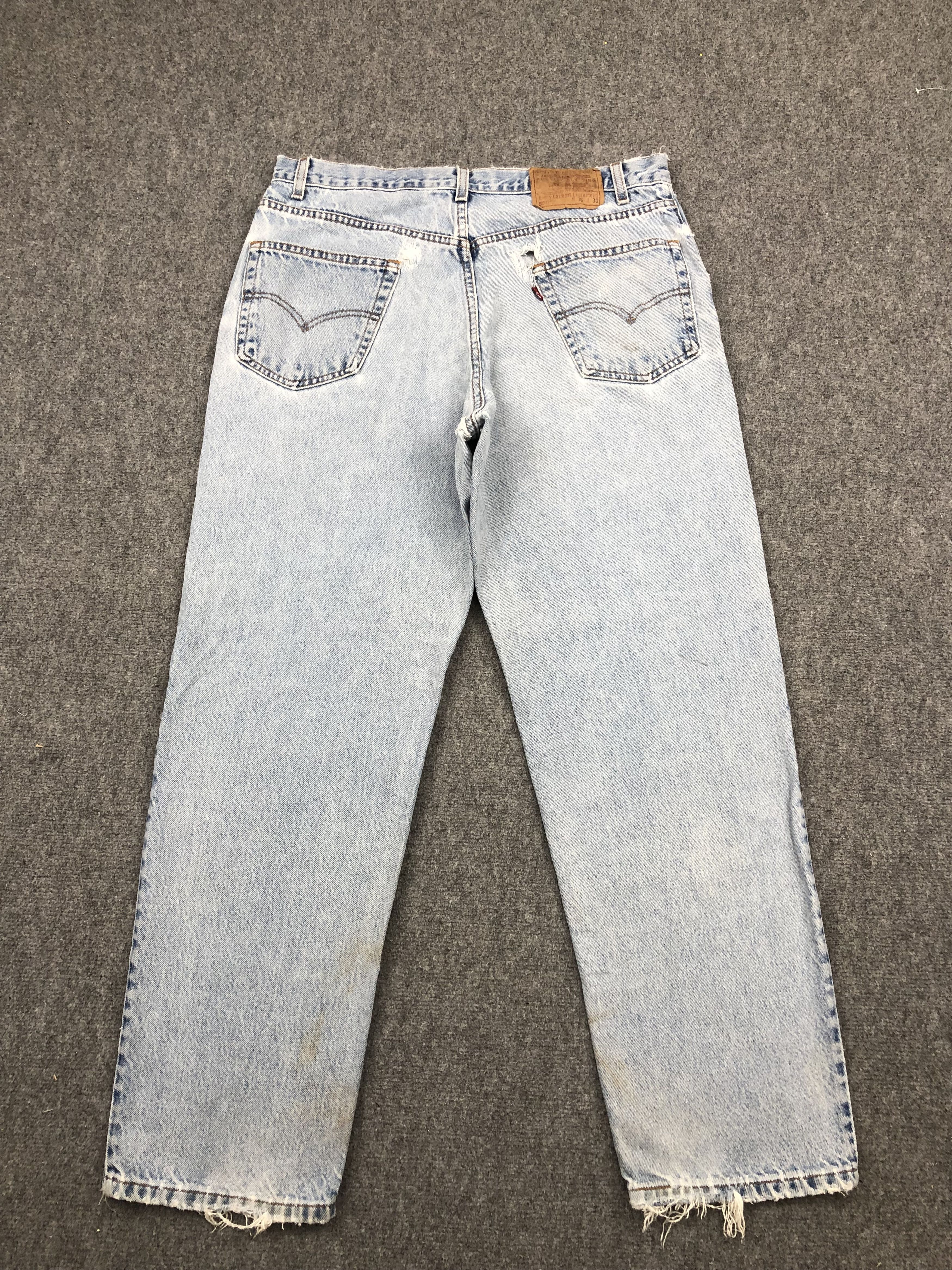 Levi's × Vintage Vintage 90s Levis 550 Light Wash Jeans Size US 34 / EU 50 - 2 Thumbnail