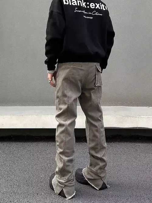 Japanese Brand × Jean Vintage Maillard brown paneled bootcut work jeans Size US 32 / EU 48 - 4 Thumbnail