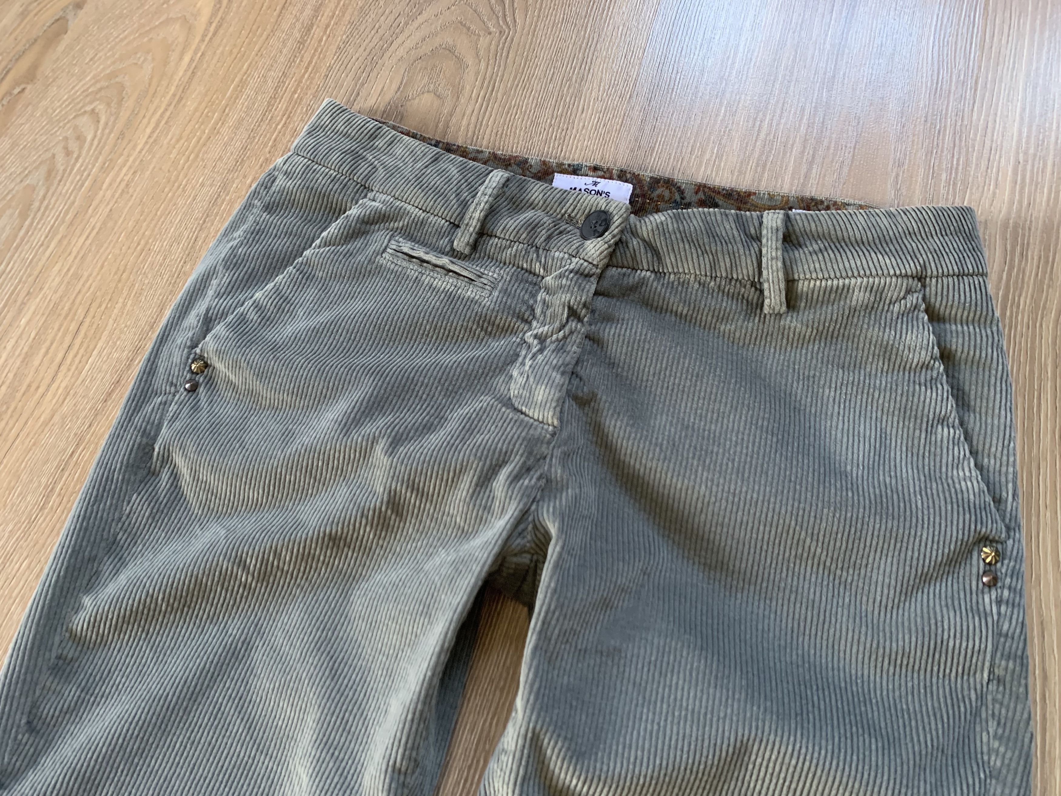 Mason's Masons Slim Woman Velvet Pants Size 38" / US 16 / IT 52 - 4 Thumbnail
