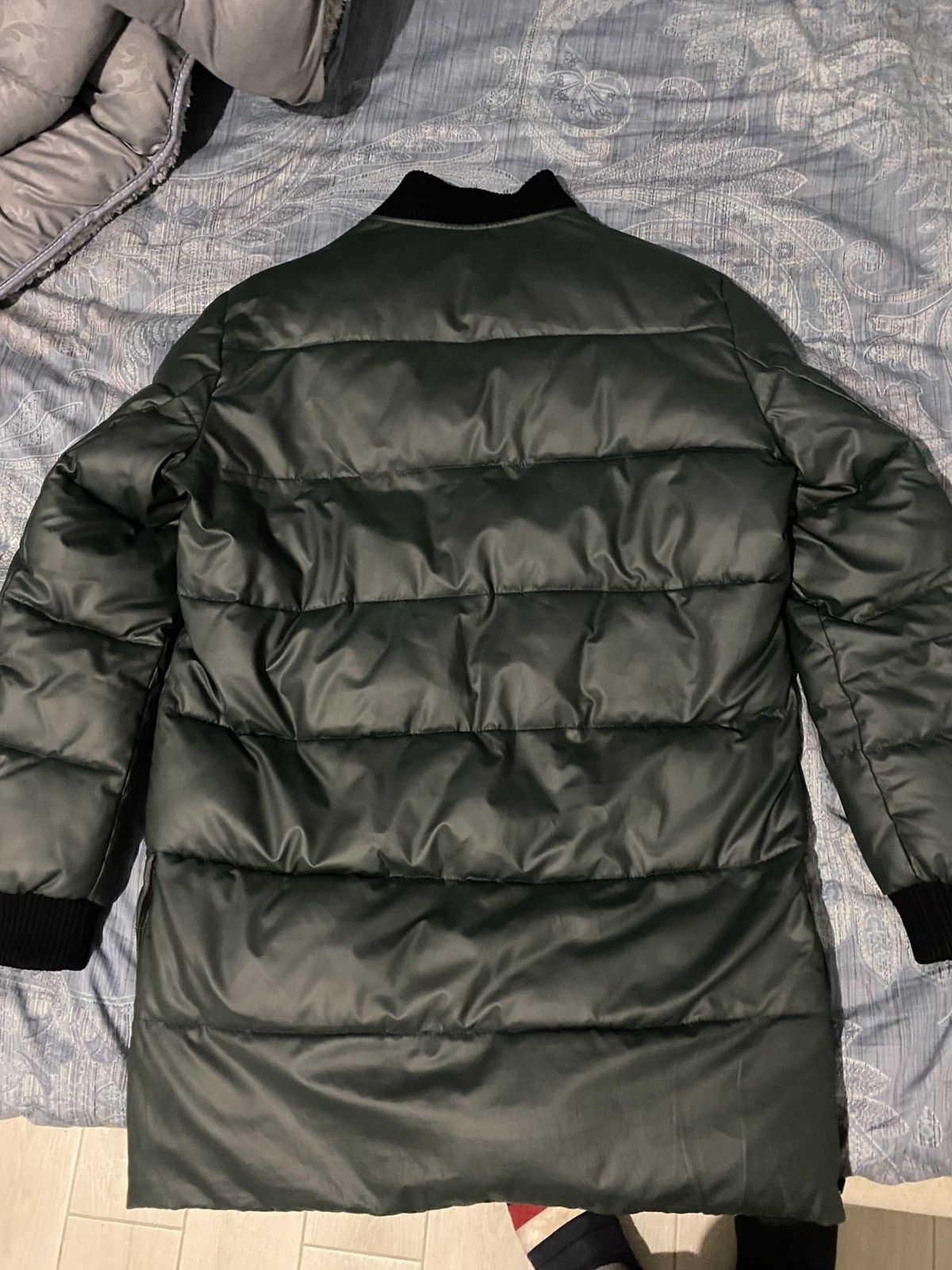 Armani Exchange Armani Exchange XL Dark Green Longline Puffer Jacket Size US XL / EU 56 / 4 - 2 Thumbnail