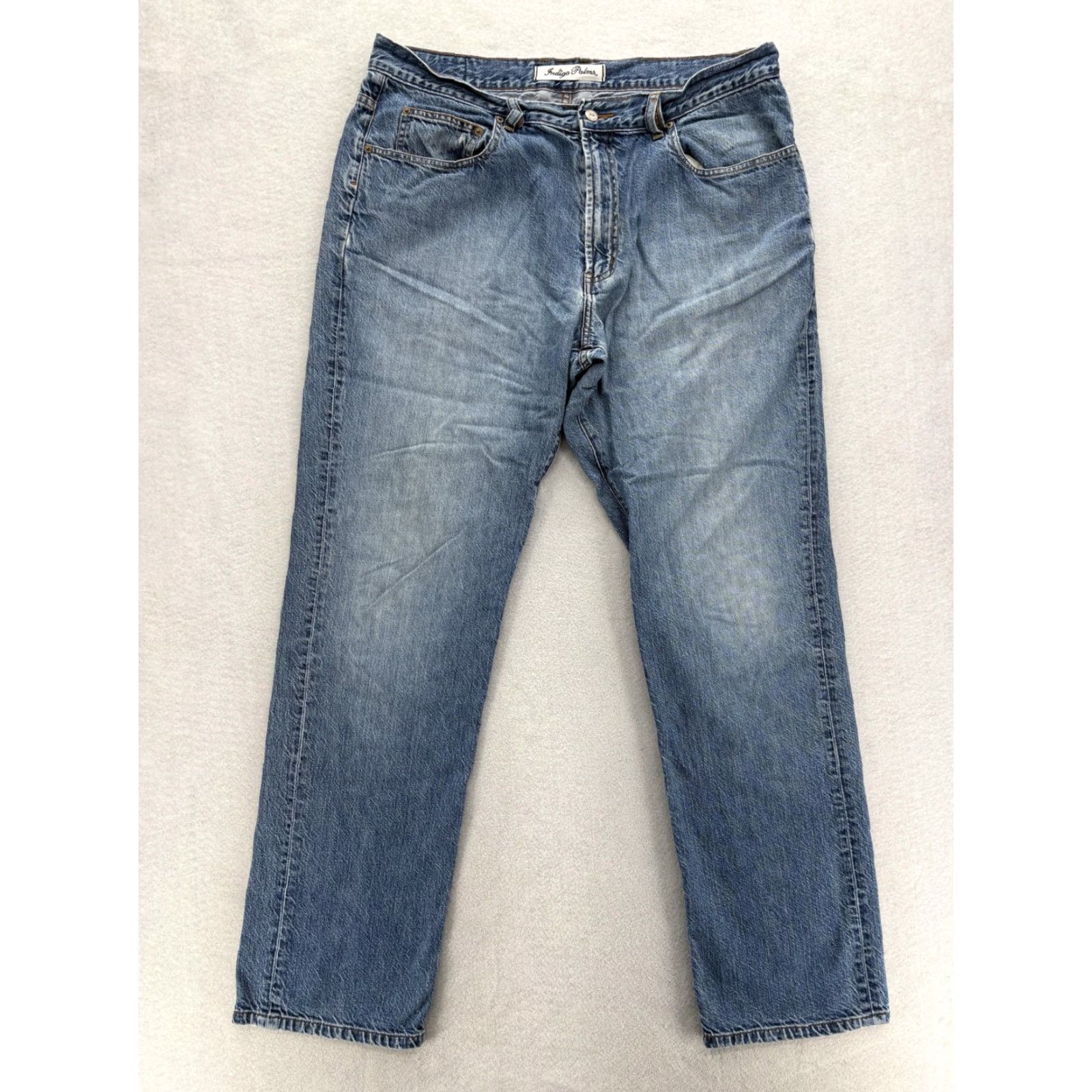 Tommy Bahama Tommy Bahama Indigo Palms Jeans Mens 40x36 Denim Blue Straight Preppy Casual Classic Fit Regular Zip Pocket Mens Size US 40 / EU 56 - 2 Thumbnail