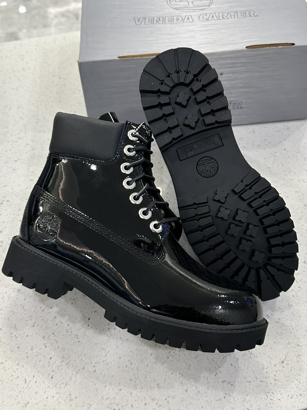 Timberland Veneda Carter Black Patent Timberland Size US 5 / EU 37 - 5 Thumbnail