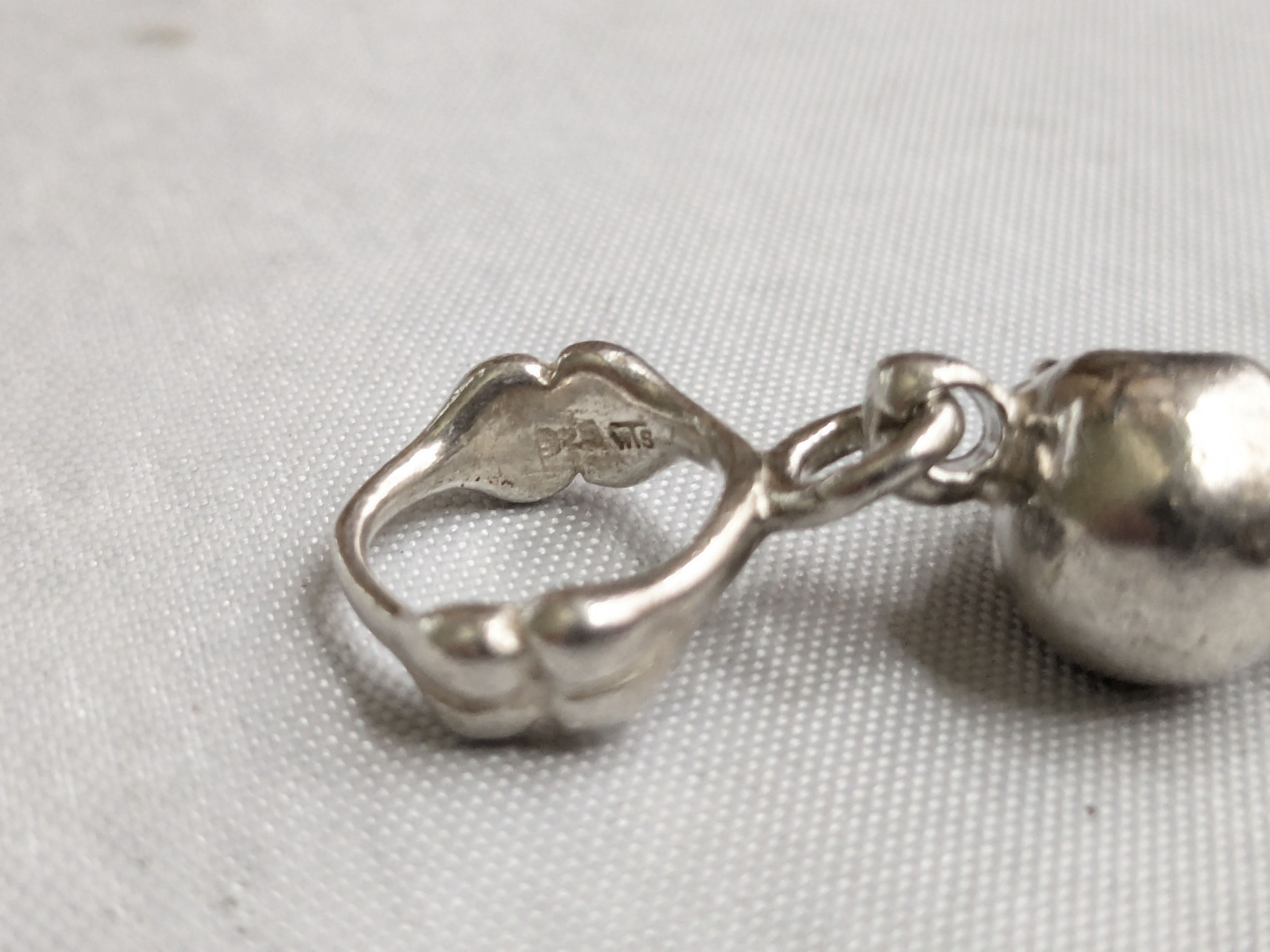 Jewelry Sterling Silver Skull Bracelet 8.5" Skelton Biker Punk Size ONE SIZE - 6 Thumbnail