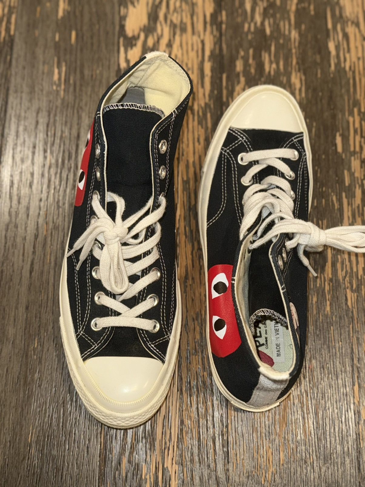 Comme des Garcons × Converse Comme Des Garçons Converse Chuck Taylor Black Size US 9 / EU 42 - 3 Thumbnail