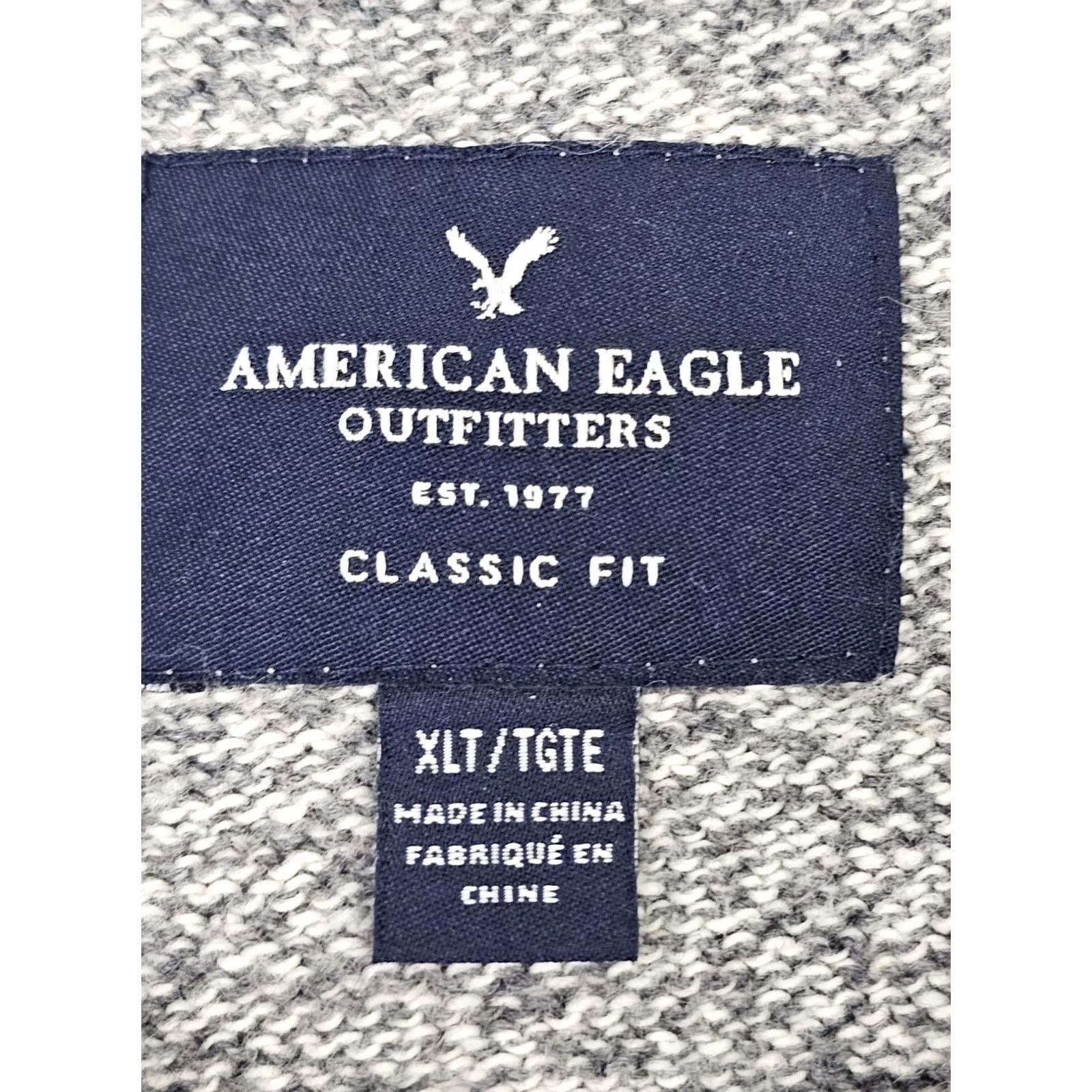 American Eagle Outfitters VINTAGE American Eagle Outfitters Wool Blend Crew Neck Pullover Sweater Men XLT Heather Gray Size US XL / EU 56 / 4 - 3 Thumbnail