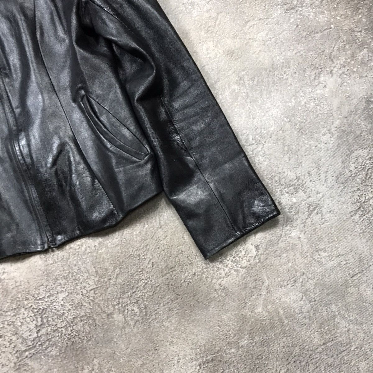 Vintage Vintage Y2K Black Leather Jacket Streetwear Grunge 90s M Size M / US 6-8 / IT 42-44 - 5 Thumbnail