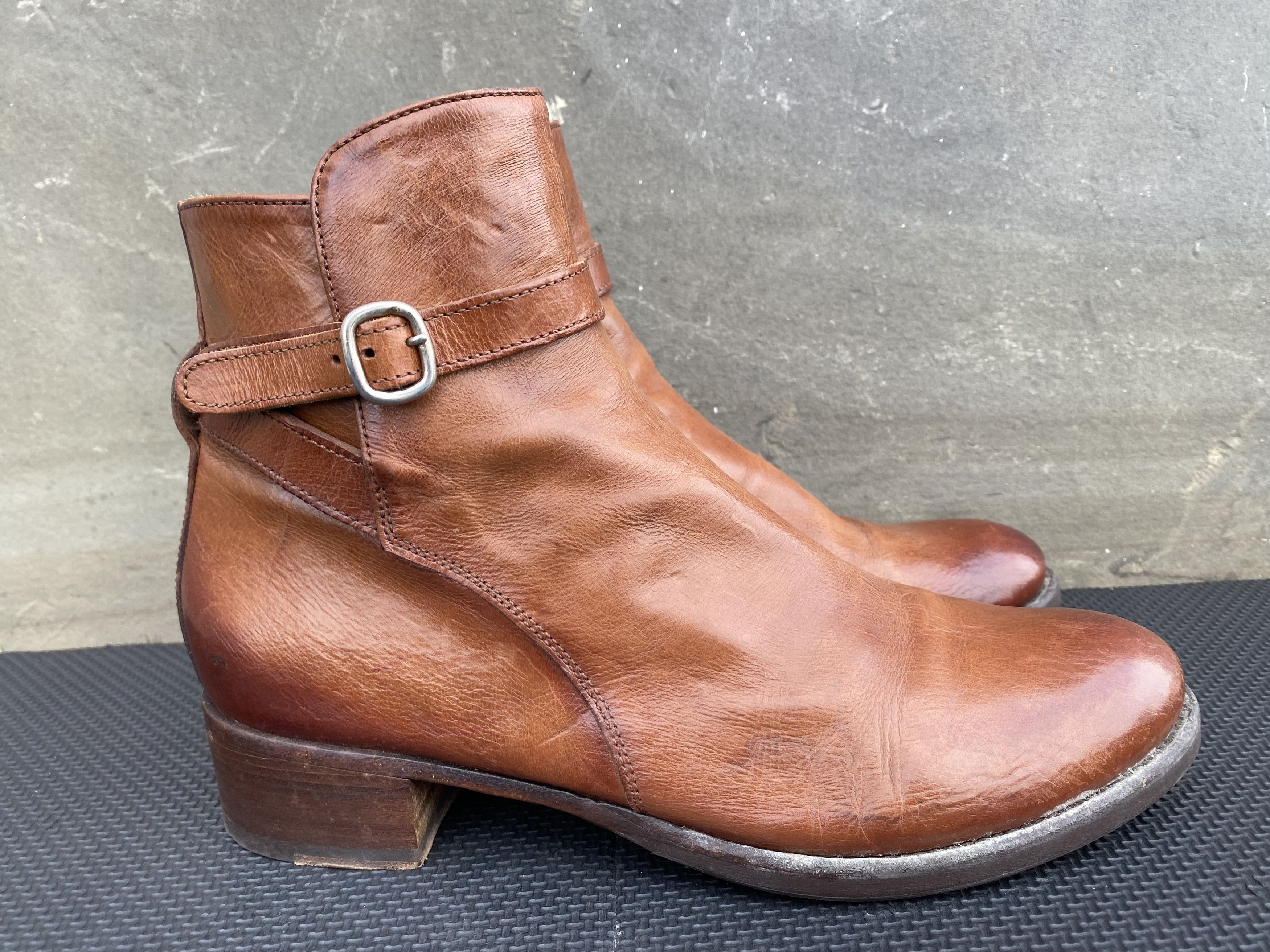 Officine Creative OFFICINE CREATIVE Womens Ankle Boots Buckle Zip Booties Size US 10 / IT 40 - 4 Thumbnail