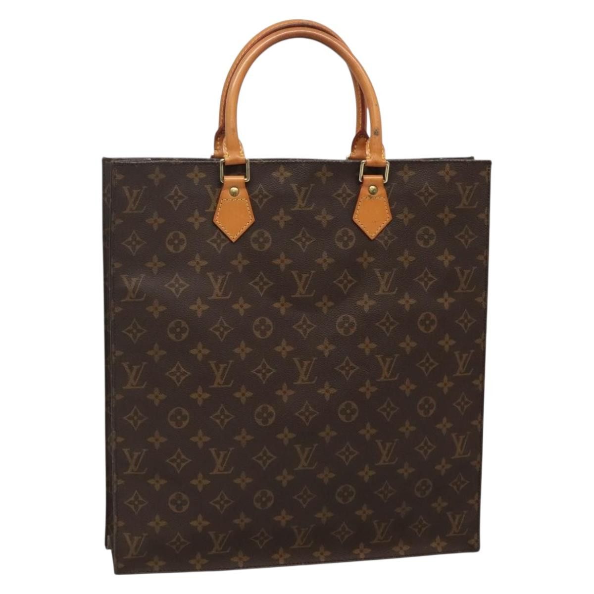 Louis Vuitton LOUIS VUITTON Monogram Sac Plat Hand Bag M51140 Size ONE SIZE - 1 Thumbnail