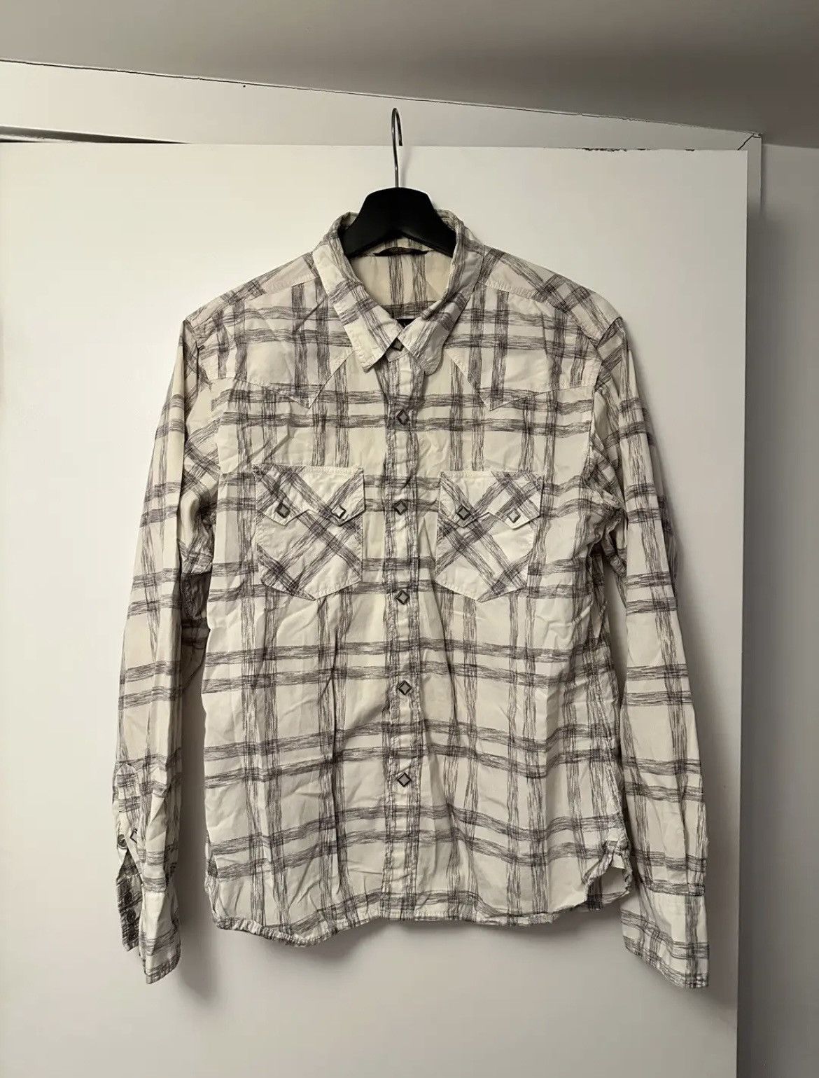 The Flat Head Vintage The Flat Head Woven Pattern Western Flannel Shirt Size US S / EU 44-46 / 1 - 1 Thumbnail