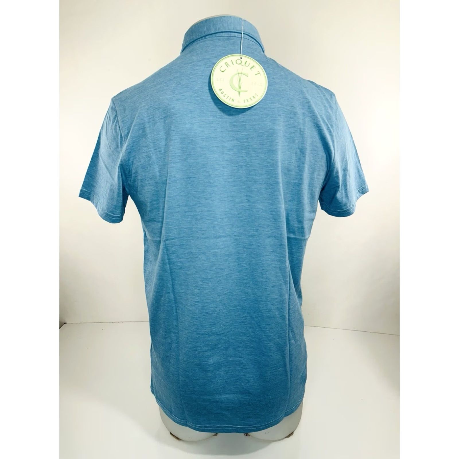 Vintage CRIQUET Polo Shirt - Blue Short Sleeve Cotton Mens S Size US S / EU 44-46 / 1 - 3 Thumbnail