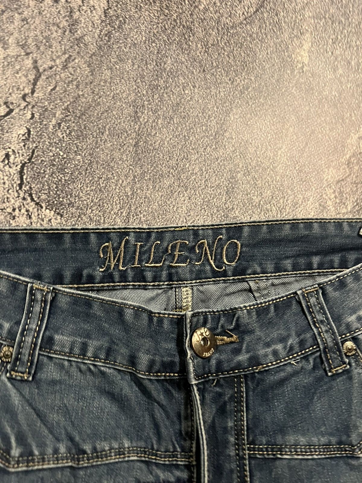 Japanese Brand Flared Destroyed Faded Jeans / Avan Garde Archive Style Size US 32 / EU 48 - 7 Thumbnail