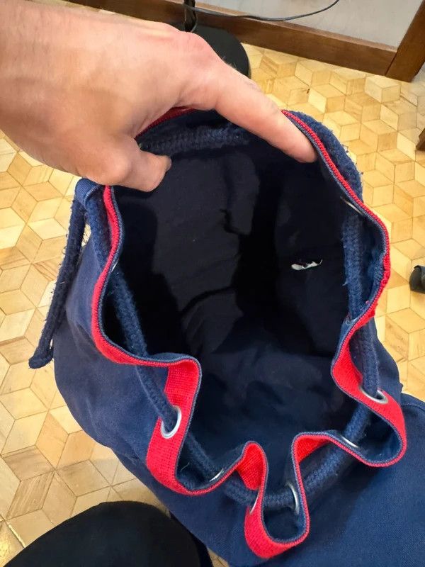 Tommy Hilfiger Tommy Hilfiger Vintage 90s Big Logo Navy Backpack Size ONE SIZE - 2 Thumbnail