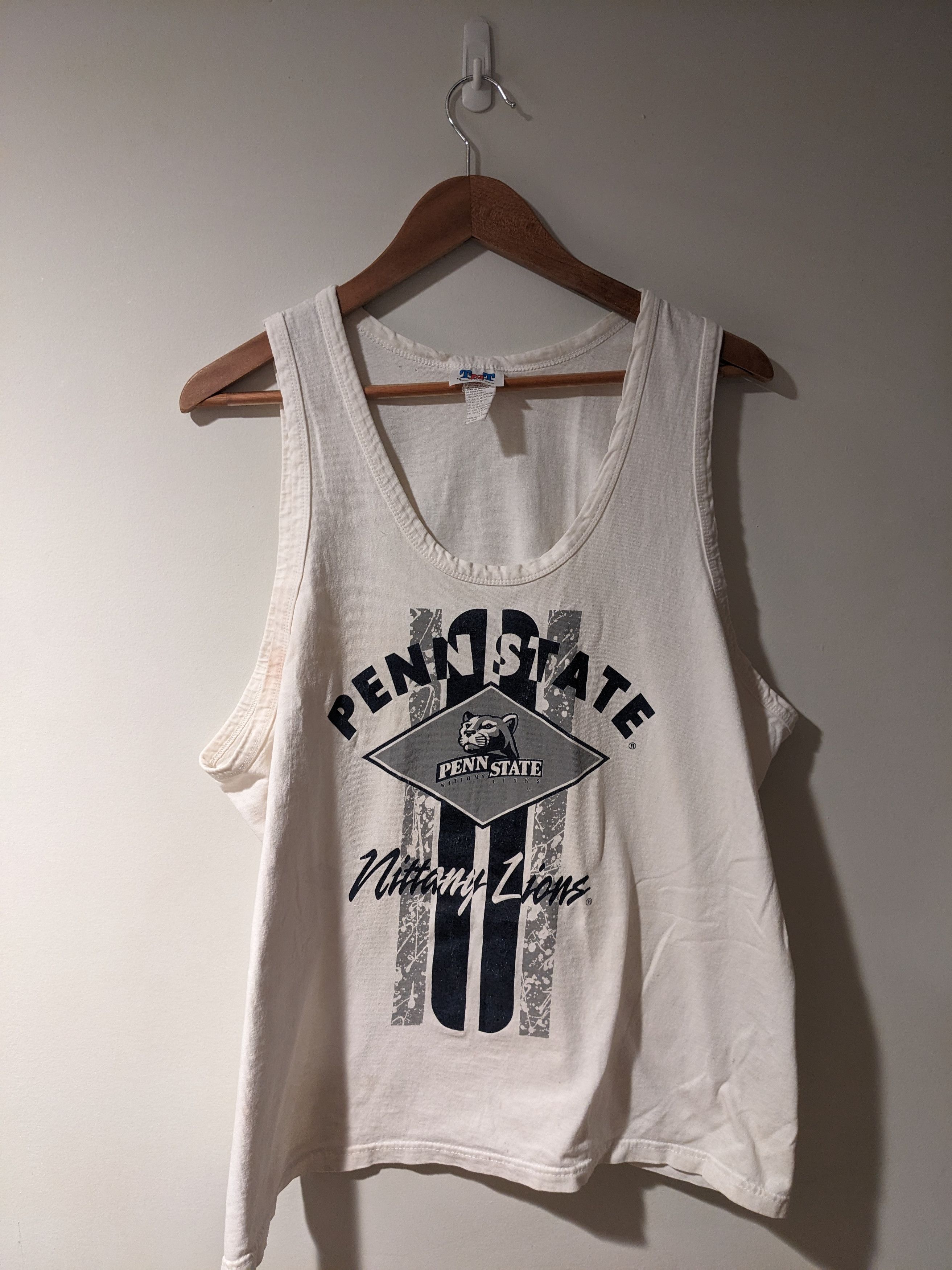 Vintage Vintage 90s Penn State University College Football Tank Top Size US XL / EU 56 / 4 - 1 Thumbnail
